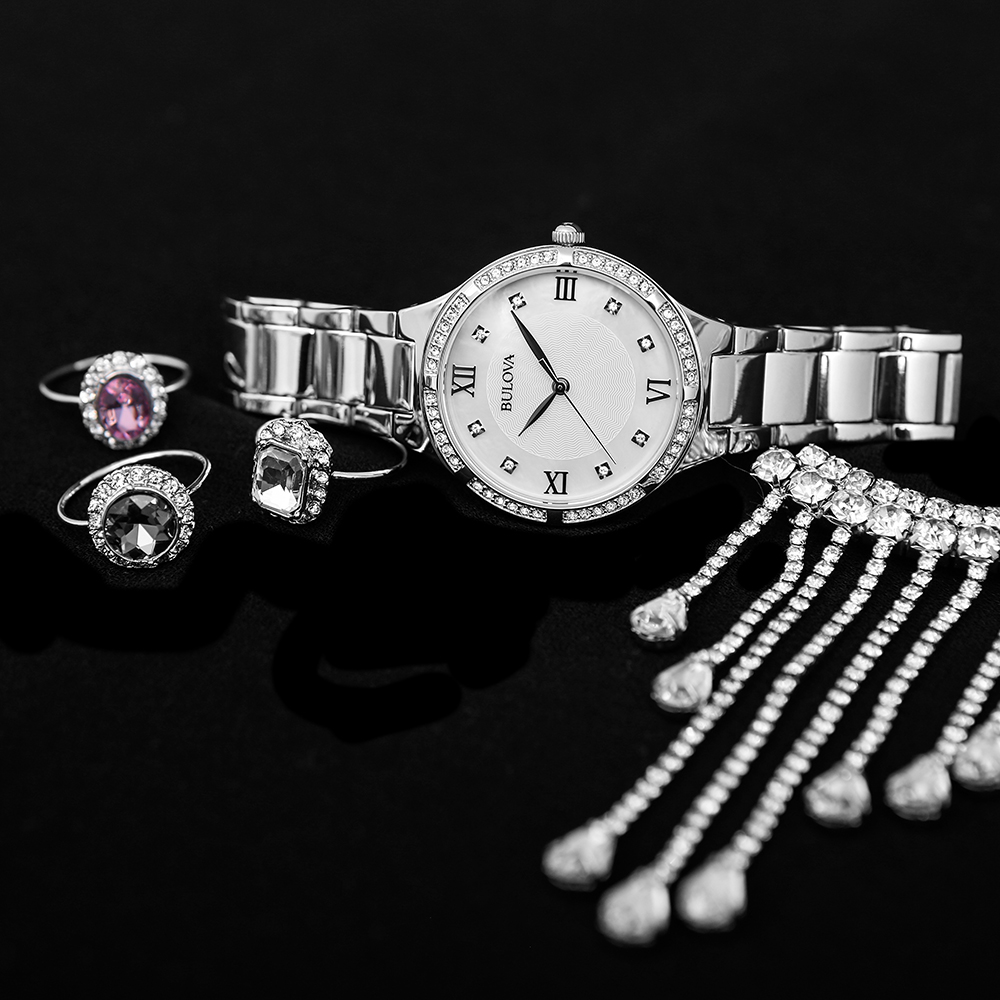 Bulova 96L262 damski zegarek Diamond bransoleta - miniatura 3