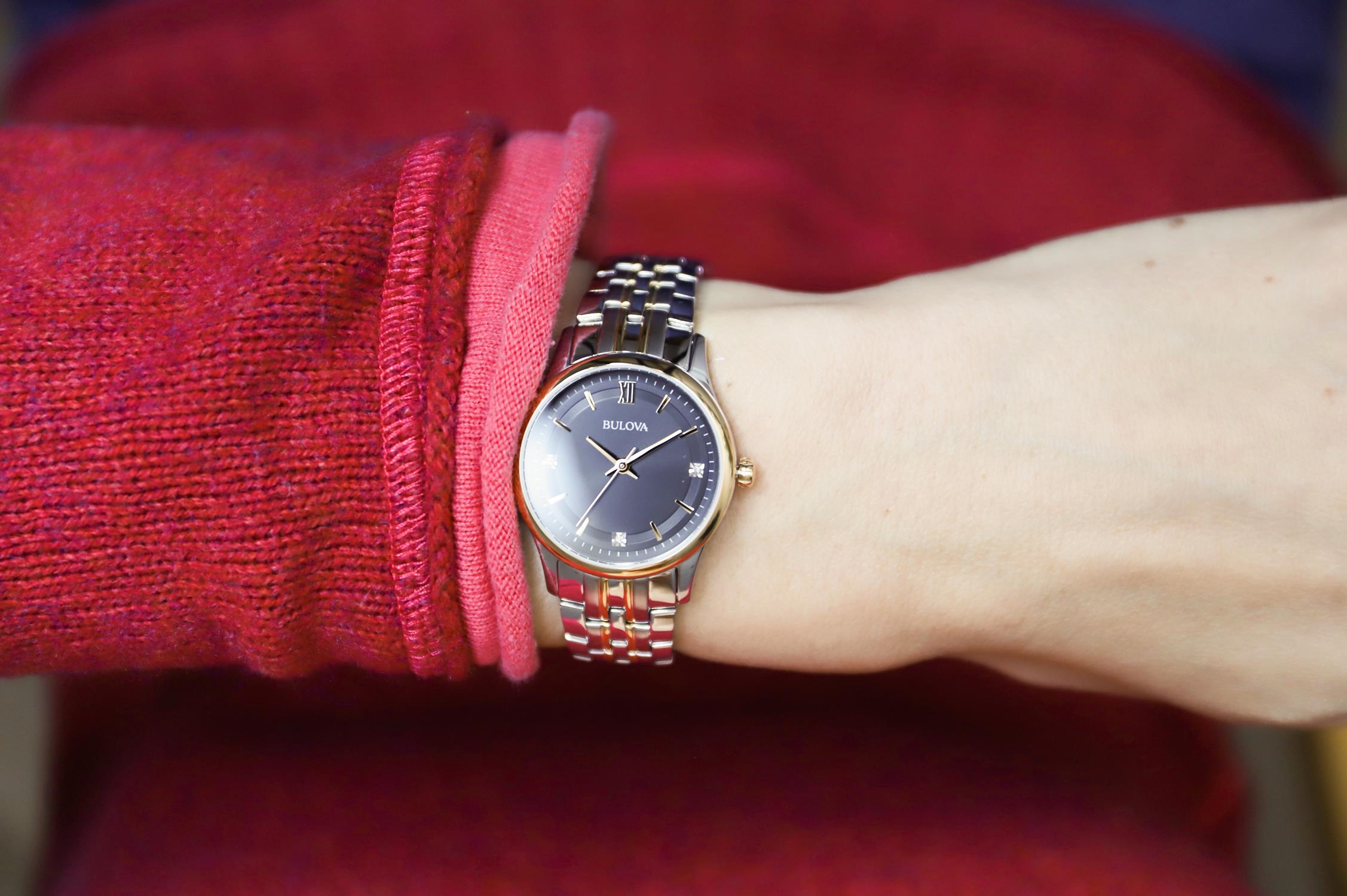 Bulova 98P196 zegarek klasyczny Diamond - miniatura 4
