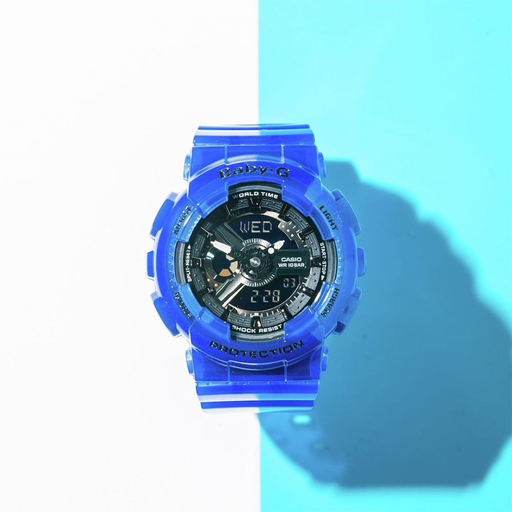 zegarek Casio BA-110CR-2AER niebieski Baby-G - miniatura 7