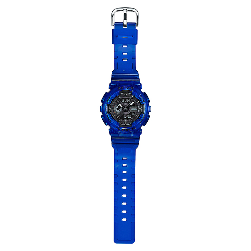 Casio BA-110CR-2AER zegarek niebieski sportowy Baby-G pasek - miniatura 5