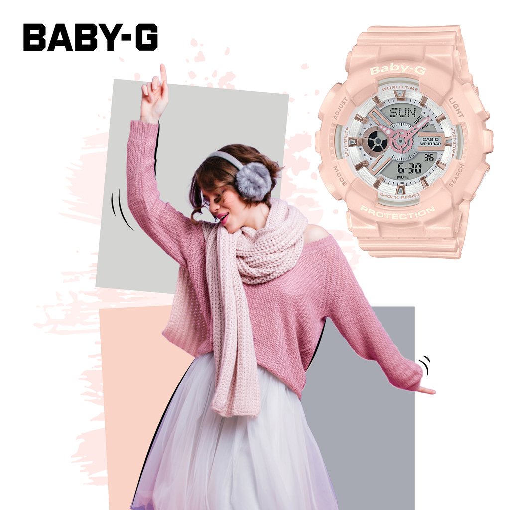 Casio BA-110RG-4AER Baby-G zegarek damski sportowy mineralne - miniatura 8