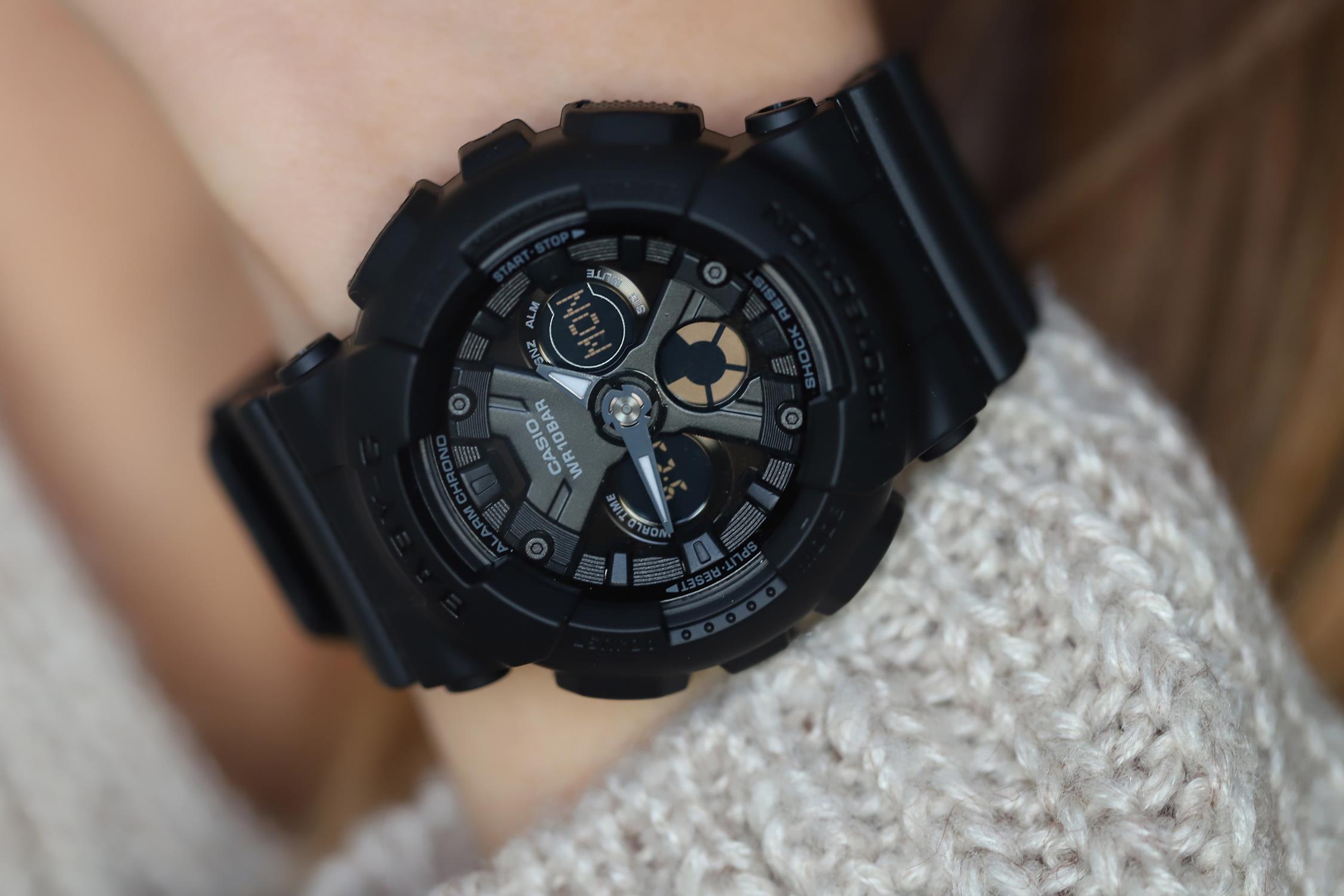 Casio BA-130-1AER zegarek czarny sportowy Baby-G pasek - miniatura 5