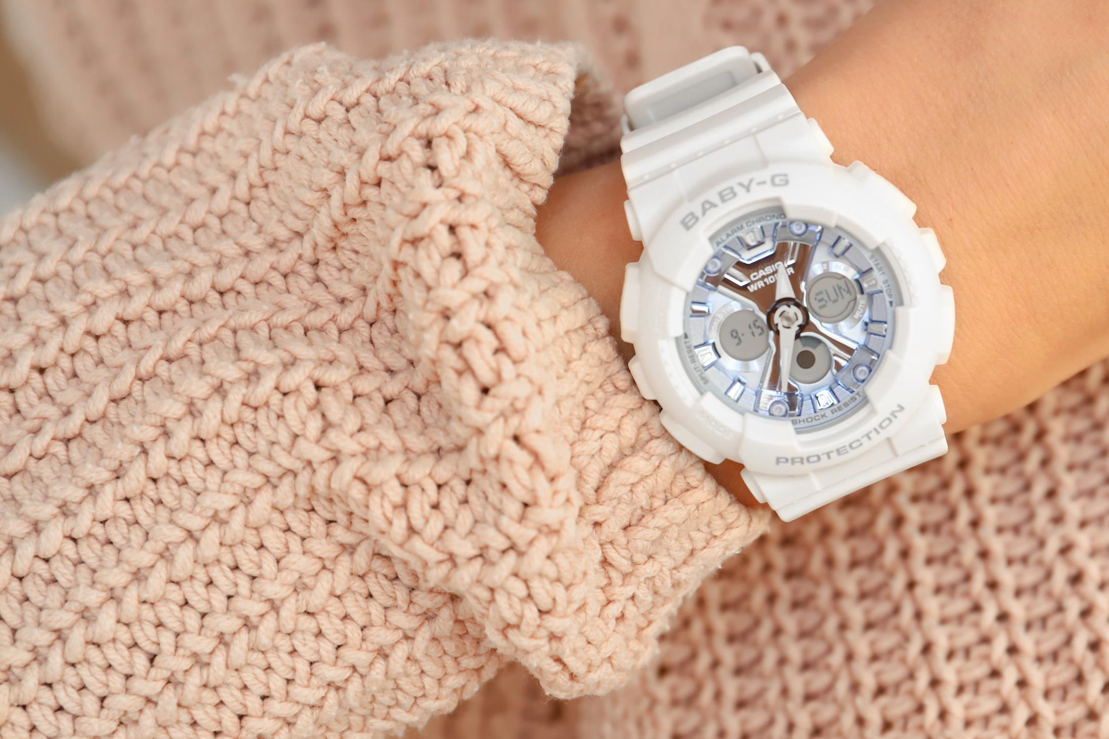 zegarek Casio BA-130-7A2ER biały Baby-G - miniatura 7