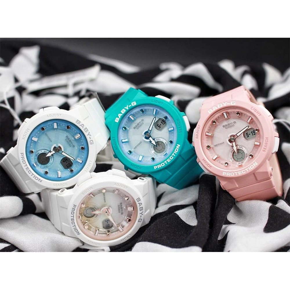 Baby-G BGA-250-4AER zegarek różowy sportowy Baby-G pasek