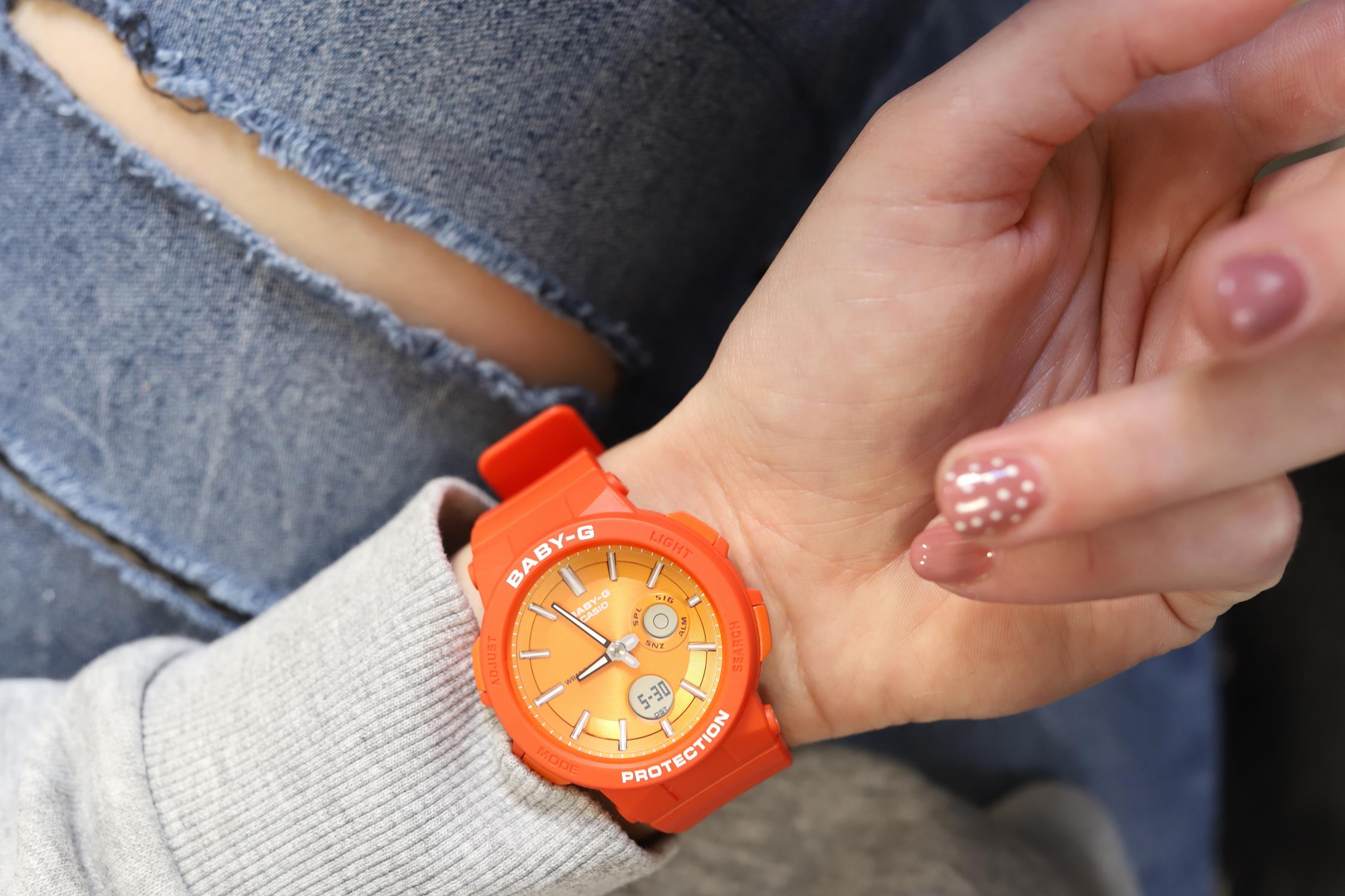 Casio BGA-255-4AER zegarek czerwony sportowy Baby-G pasek - miniatura 5