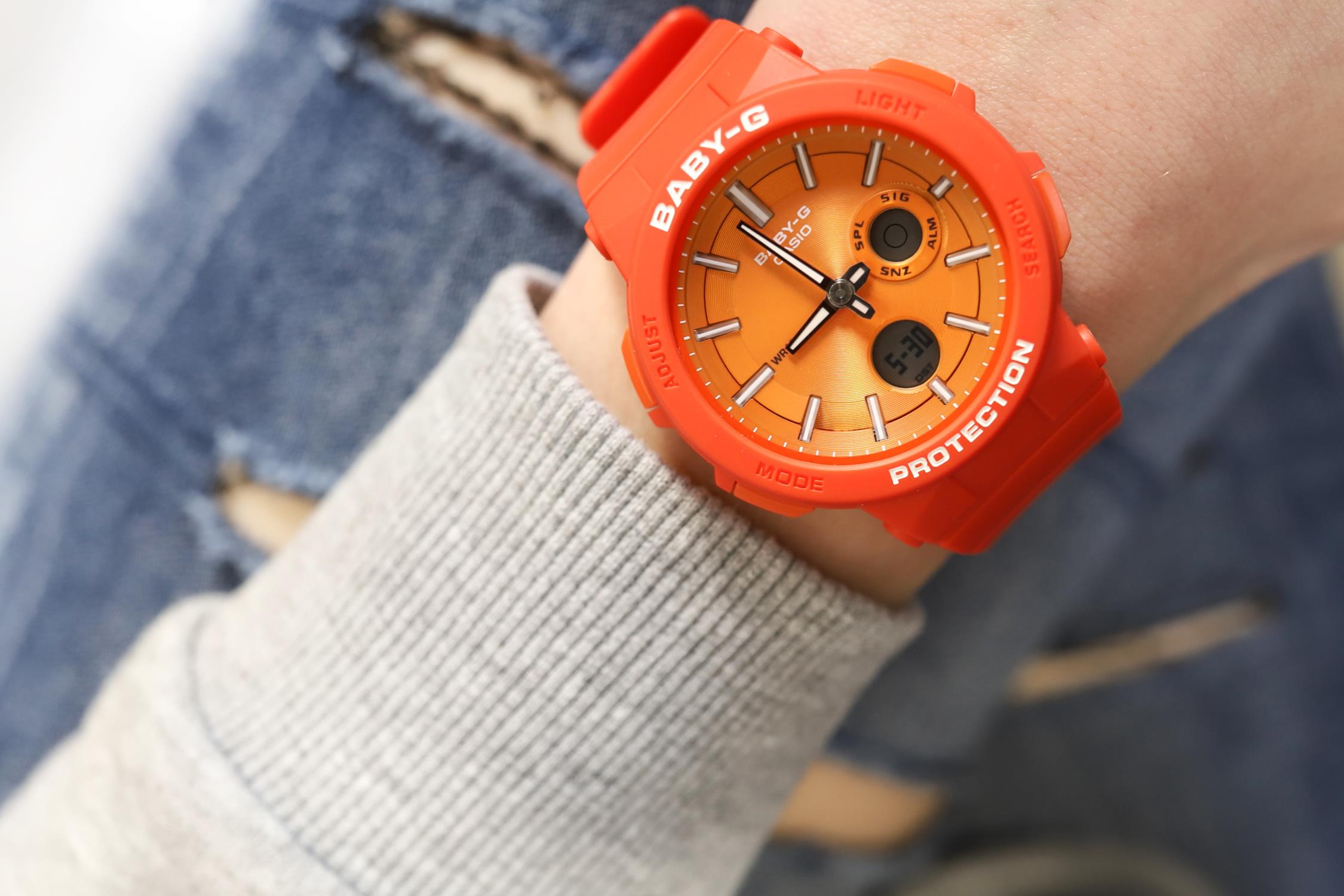 zegarek Casio BGA-255-4AER czerwony Baby-G - miniatura 7