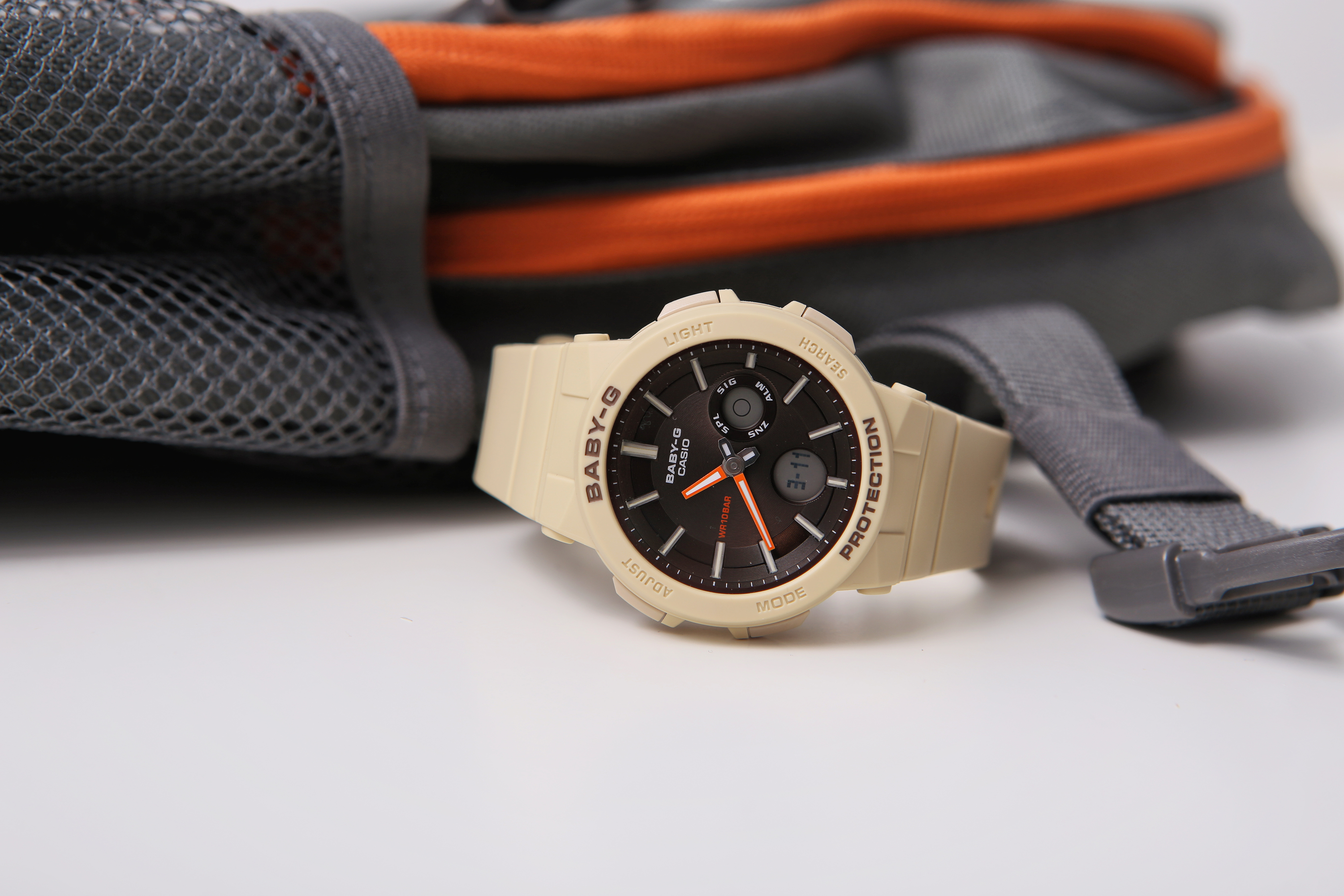 Casio BGA-255-5AER Baby-G sportowy zegarek beżowy - miniatura 9