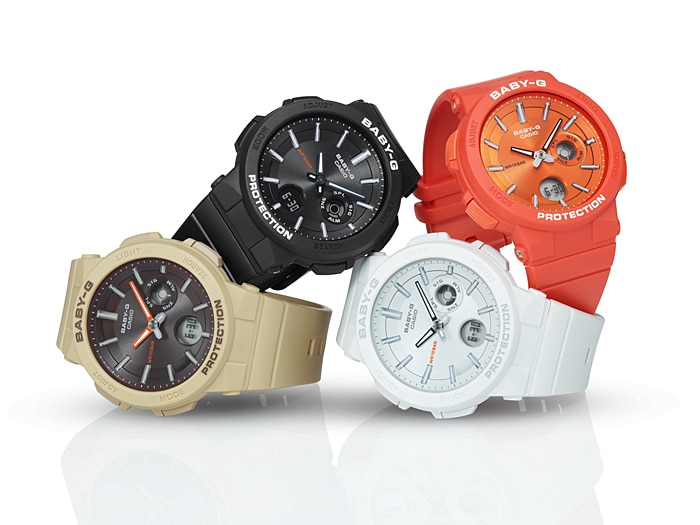 Casio BGA-255-5AER zegarek beżowy sportowy Baby-G pasek - miniatura 5