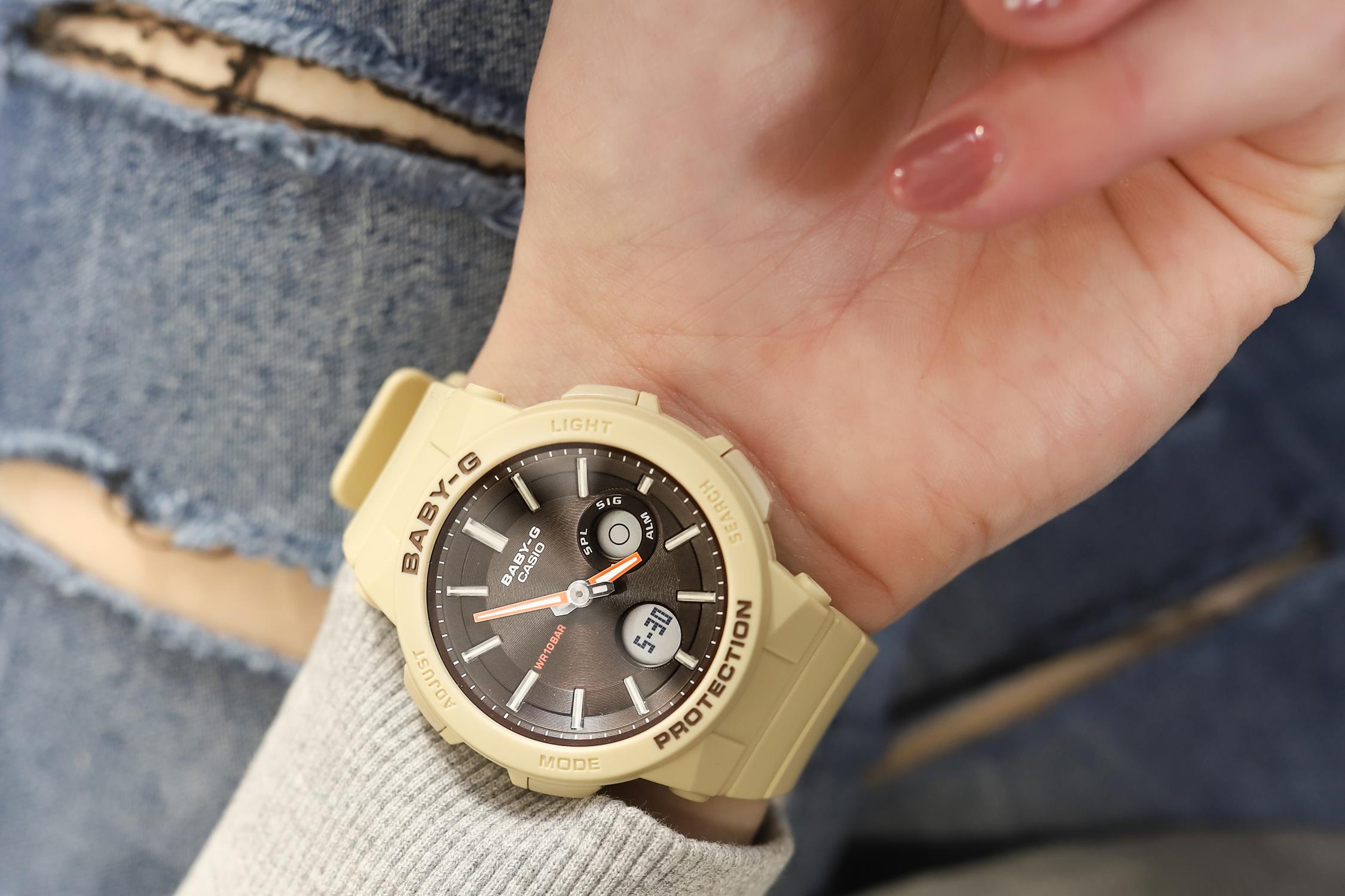zegarek Casio BGA-255-5AER beżowy Baby-G - miniatura 7