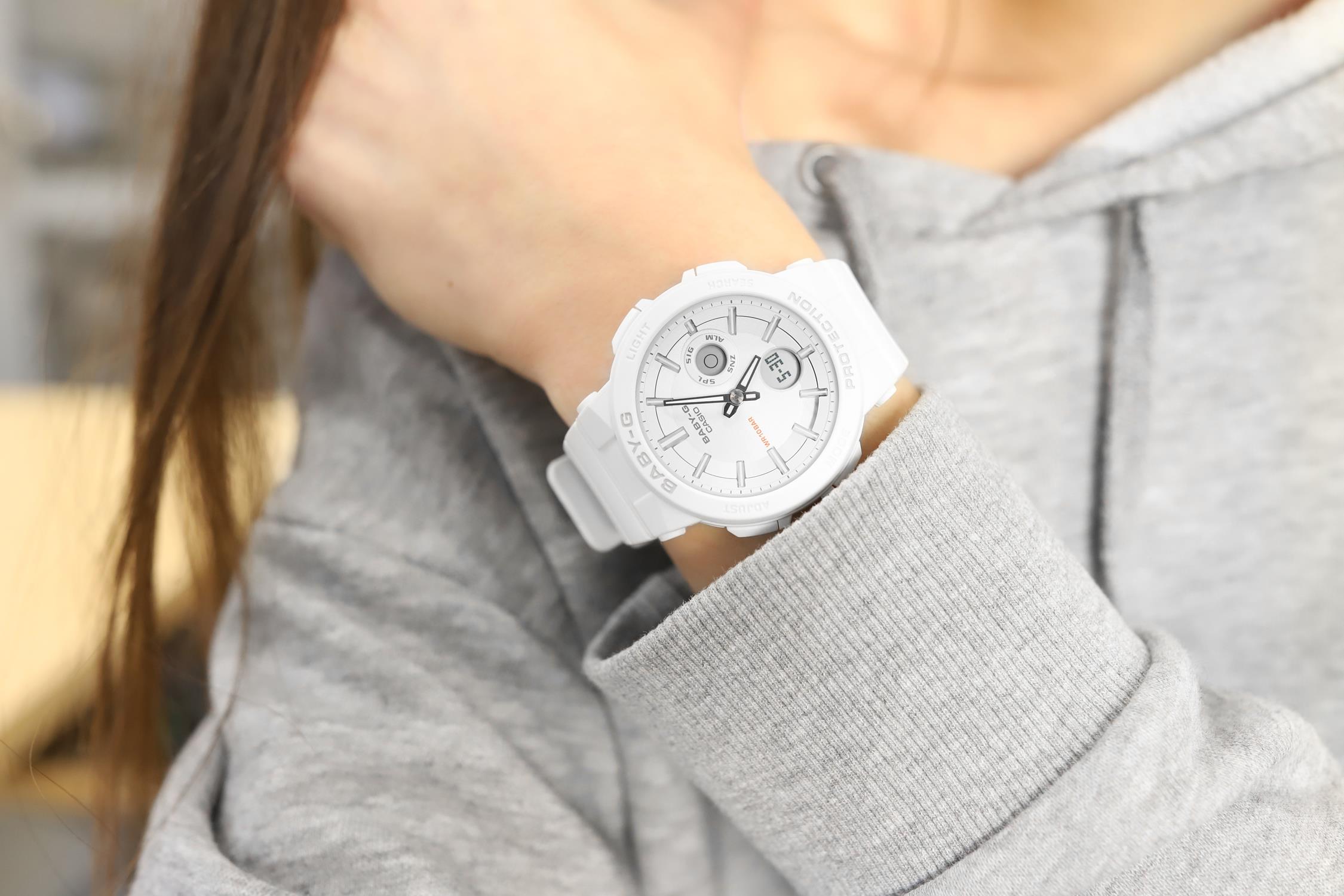 Casio BGA-255-7AER zegarek biały sportowy Baby-G pasek - miniatura 5
