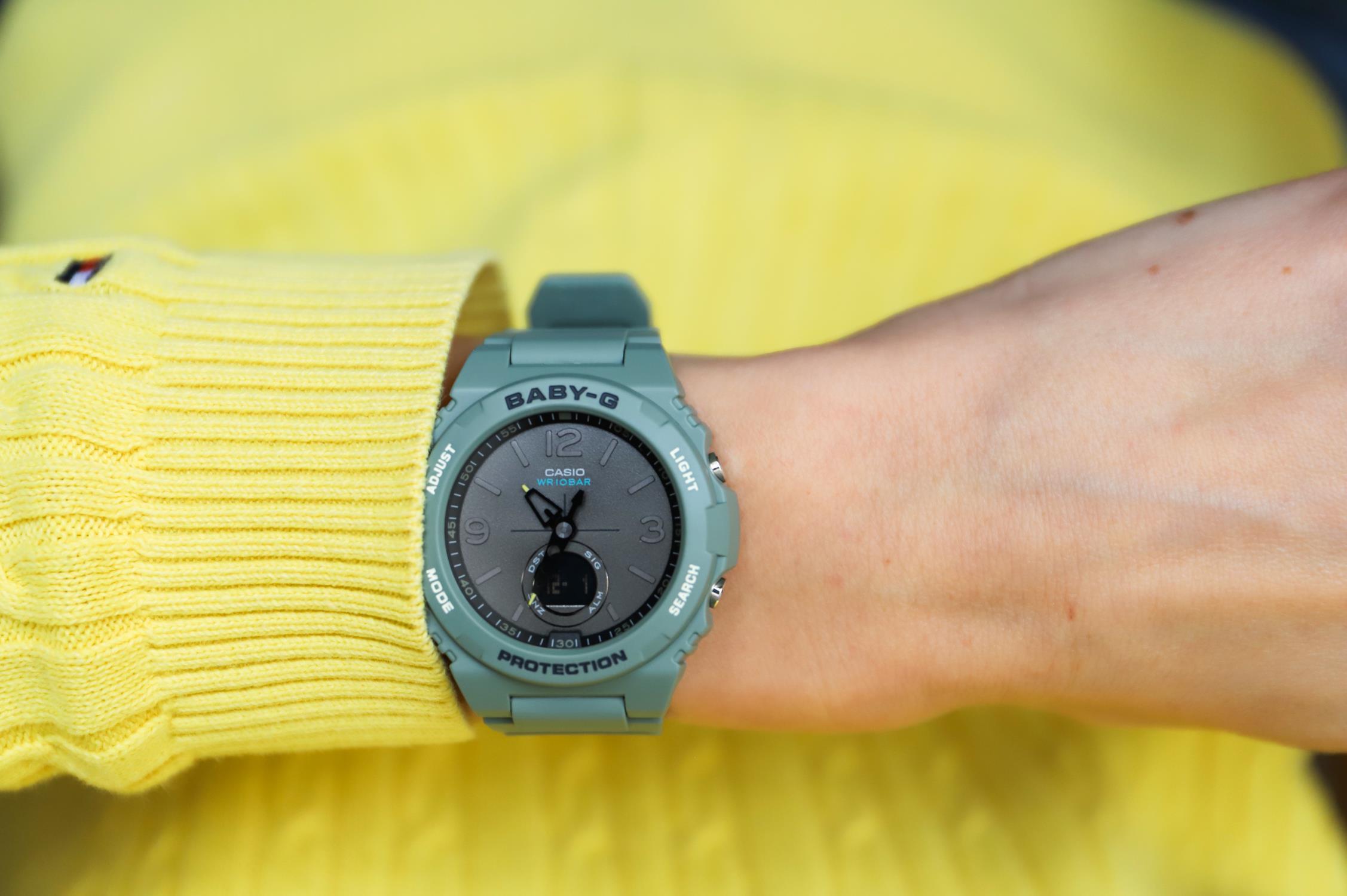 Casio BGA-260-3AER zegarek zielony sportowy Baby-G pasek - miniatura 5