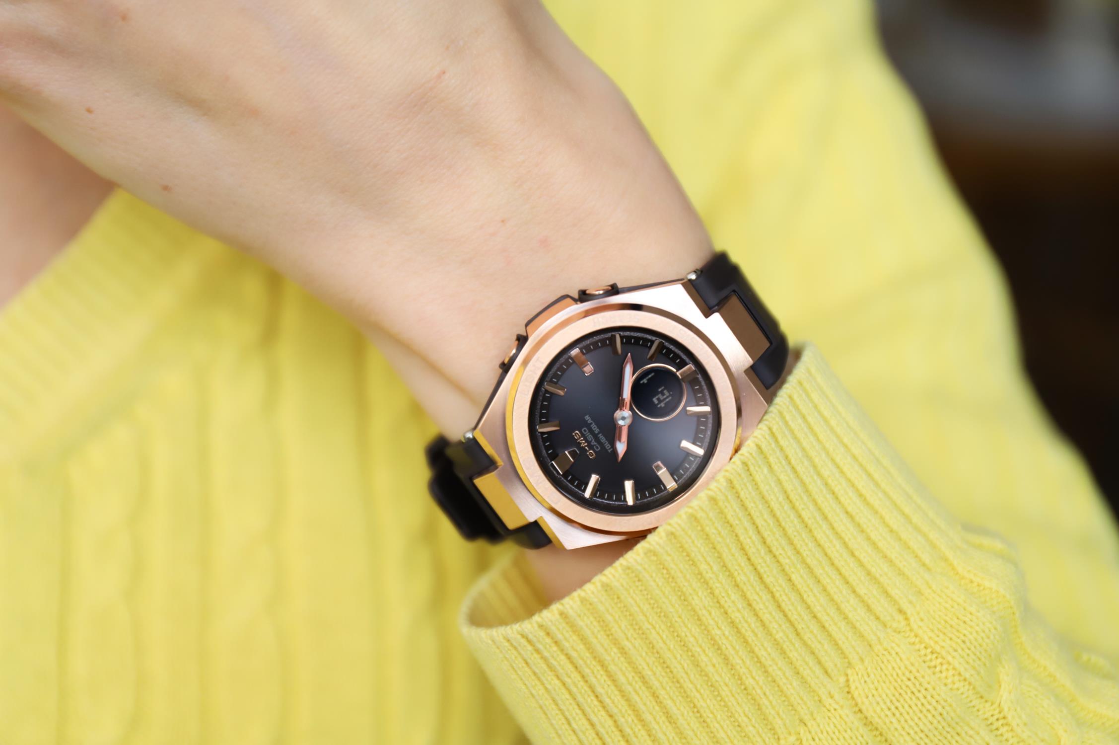 Baby-G MSG-S200G-5AER G-MS METAL BEZEL Baby-G sportowy zegarek różowe złoto - miniatura 9