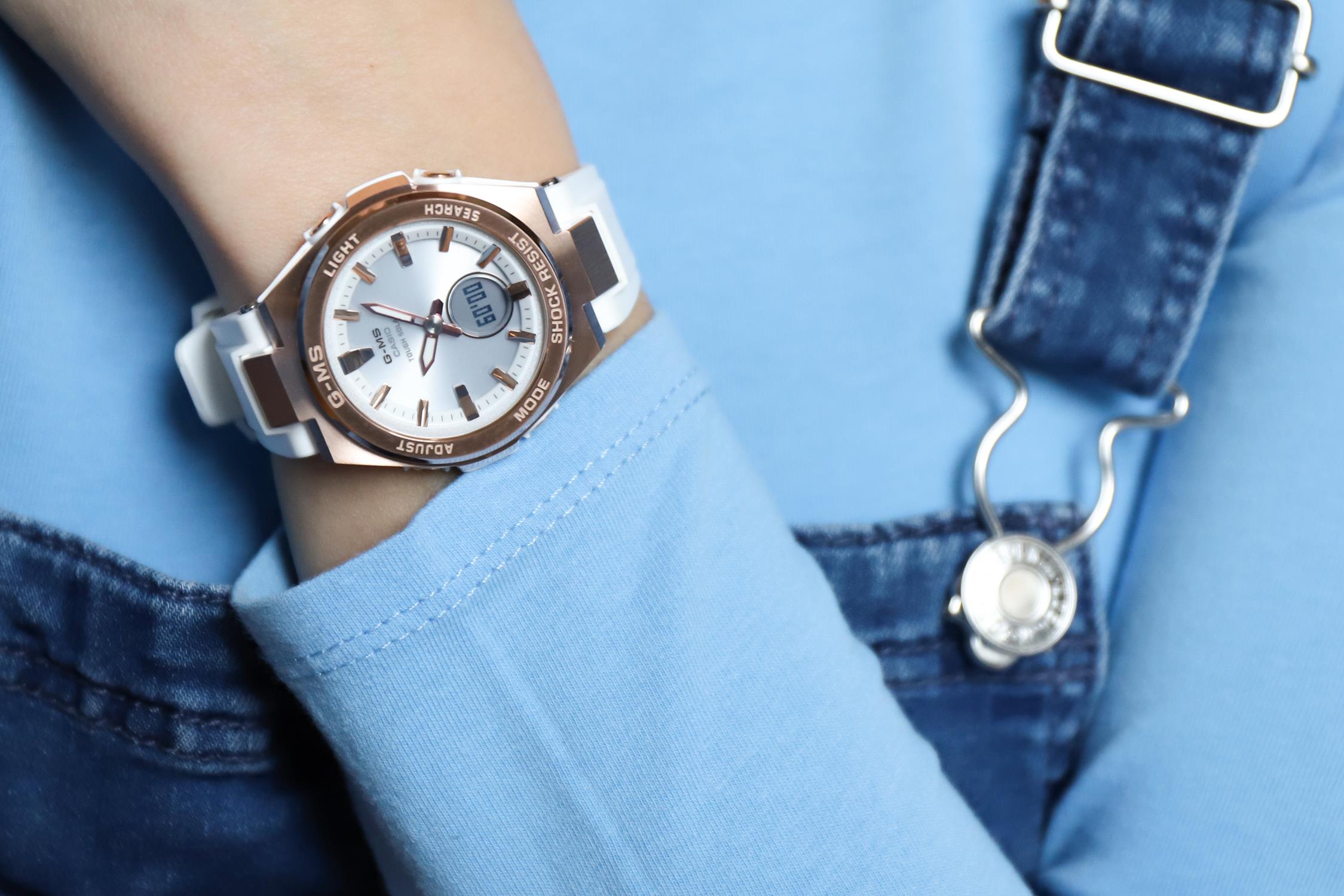 Baby-G MSG-S200G-7AER Baby-G G-MS METAL BEZEL zegarek damski sportowy mineralne - miniatura 7