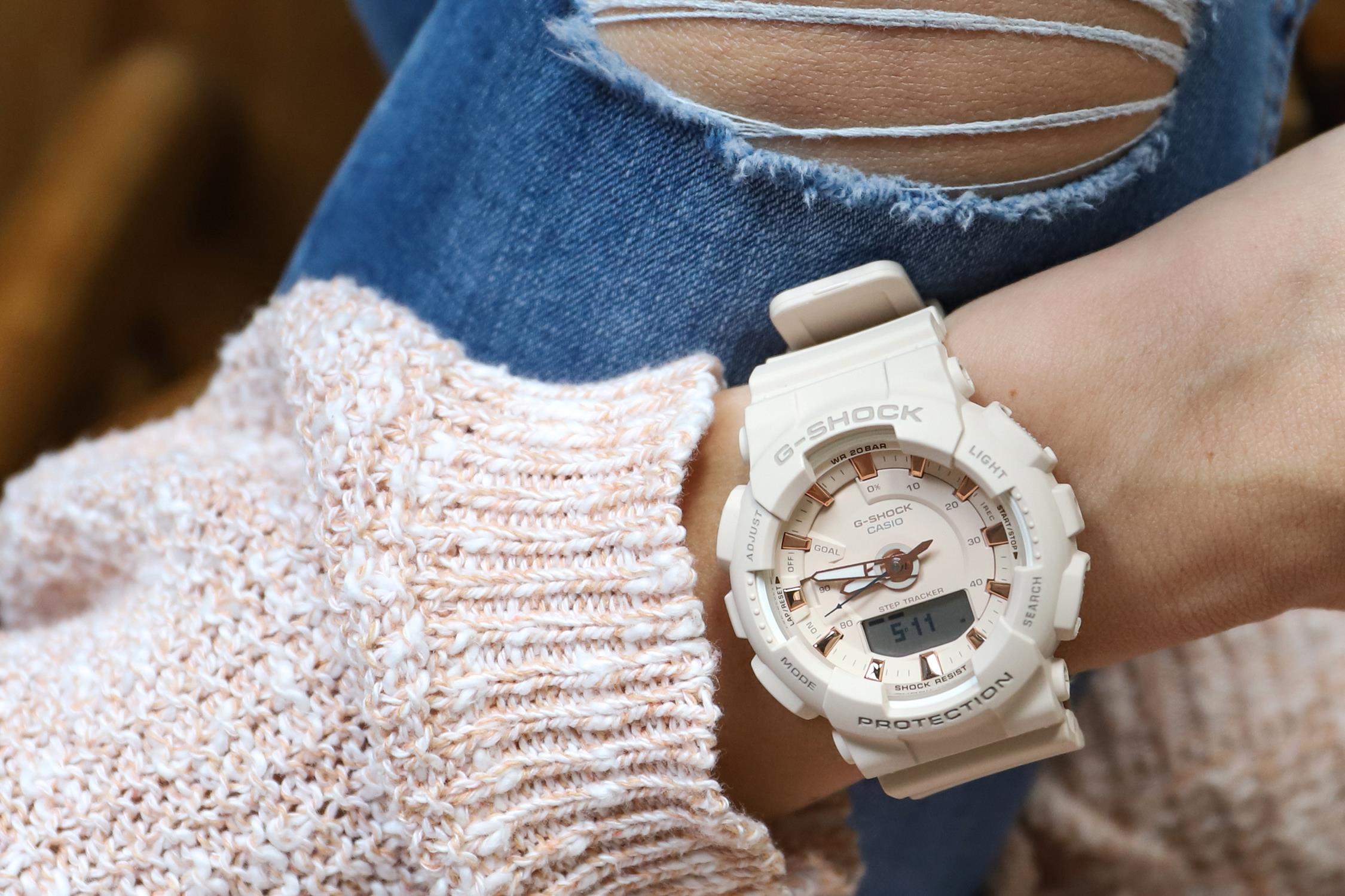 zegarek G-Shock GMA-S130PA-4AER S-SERIES damski z krokomierz G-SHOCK S-Series - miniatura 3