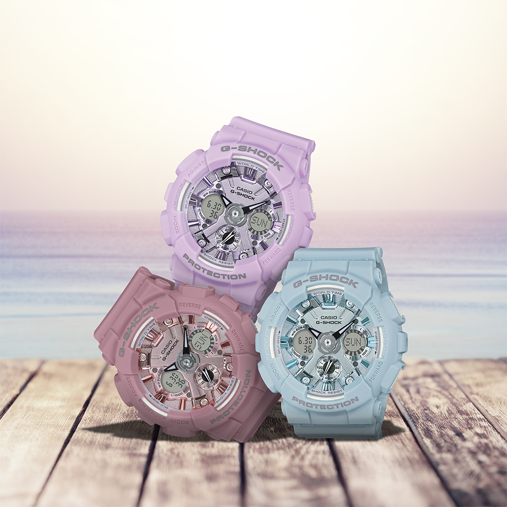 G-Shock GMA-S120DP-6AER damski zegarek G-SHOCK S-Series pasek