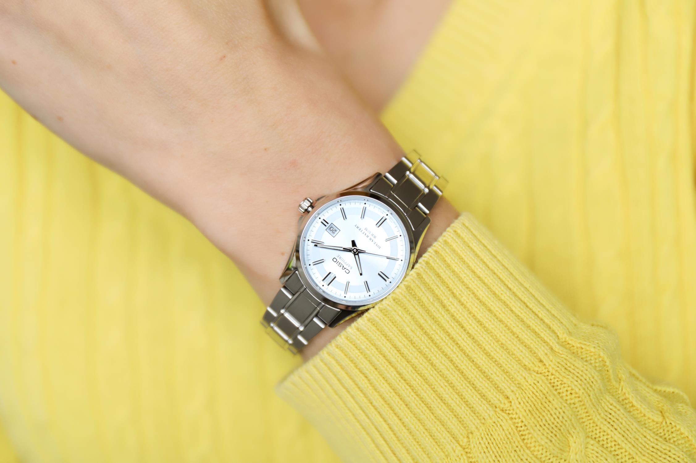 zegarek Casio LTS-100D-2A1VEF srebrny Klasyczne - miniatura 7