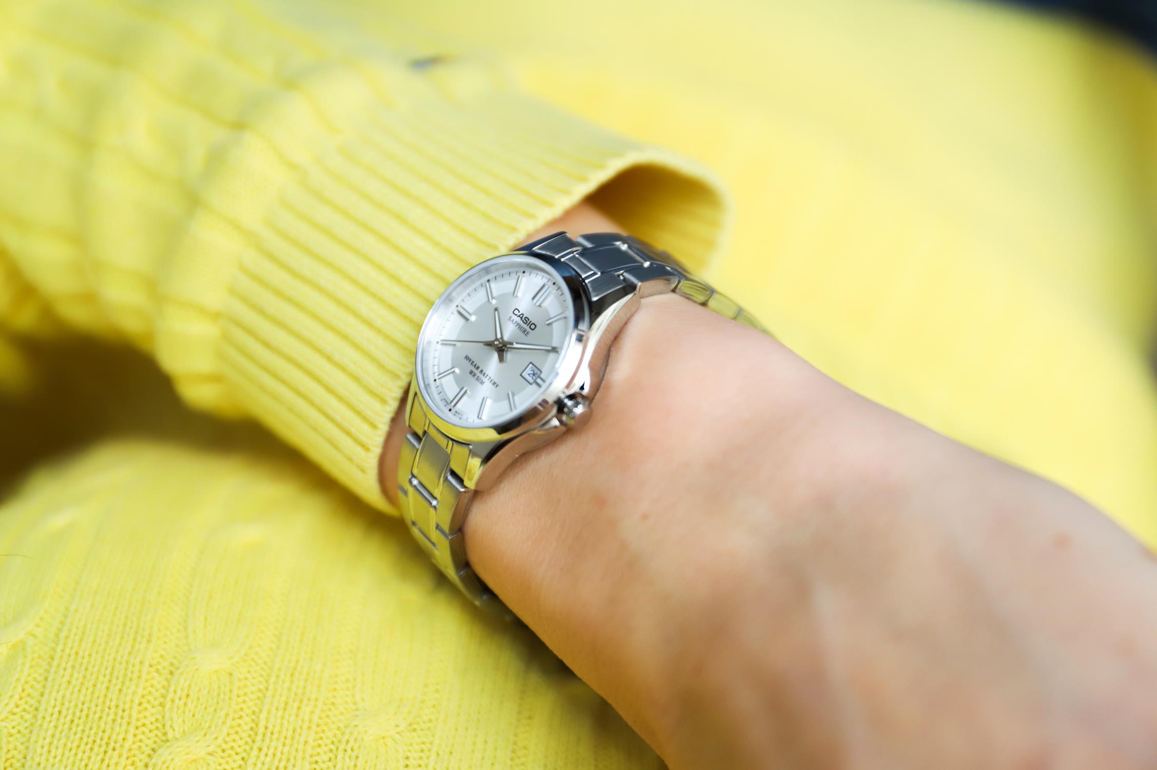 Casio LTS-100D-7AVEF damski zegarek Klasyczne bransoleta - miniatura 3