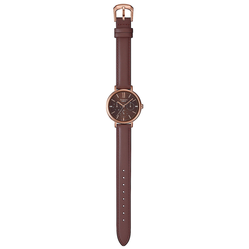 Sheen SHE-3064PGL-5AUER zegarek różowe złoto klasyczny Sheen pasek - miniatura 5