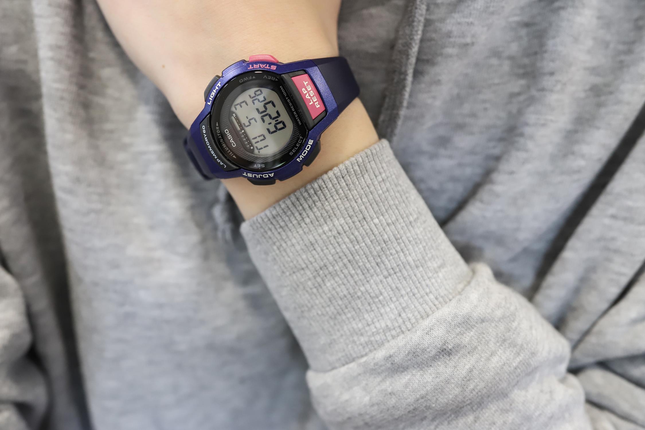 Casio LWS-1000H-2AVEF zegarek niebieski sportowy Sportowe pasek - miniatura 5