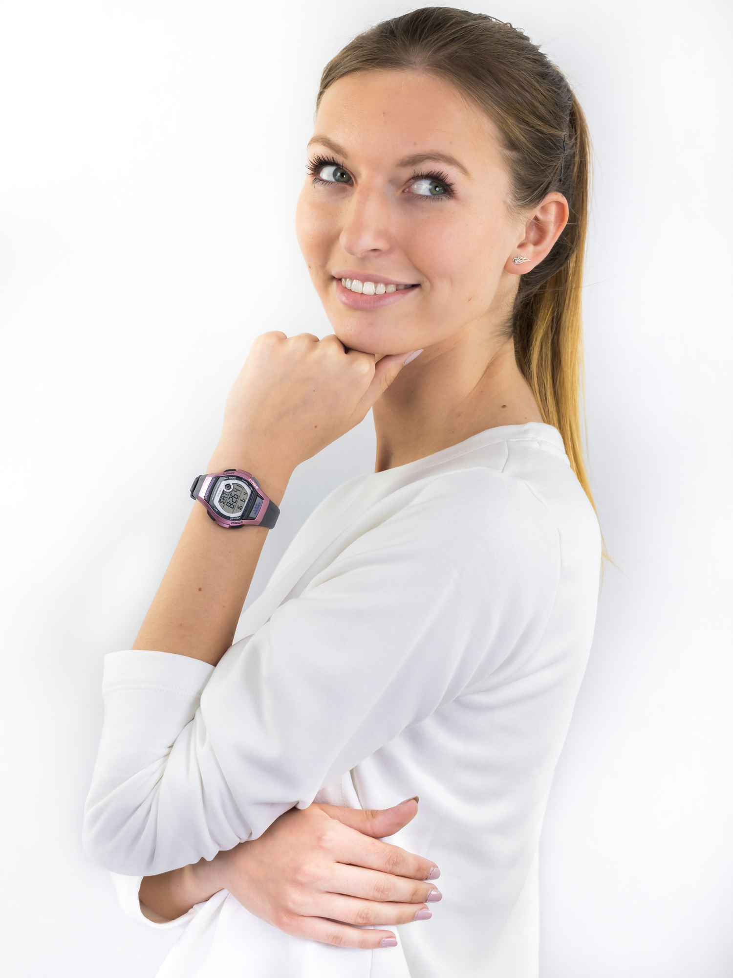 Casio LWS-2000H-4AVEF zegarek damski Sportowe