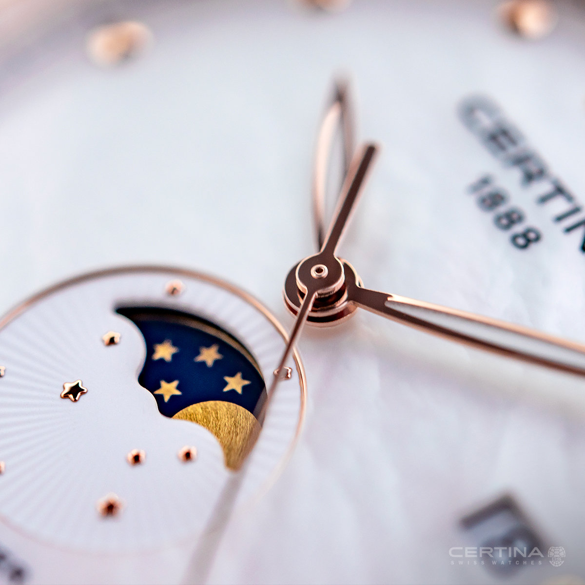 Certina C033.257.36.118.00 DS-8 Moon Phase Lady zegarek klasyczny DS-8 - miniatura 9
