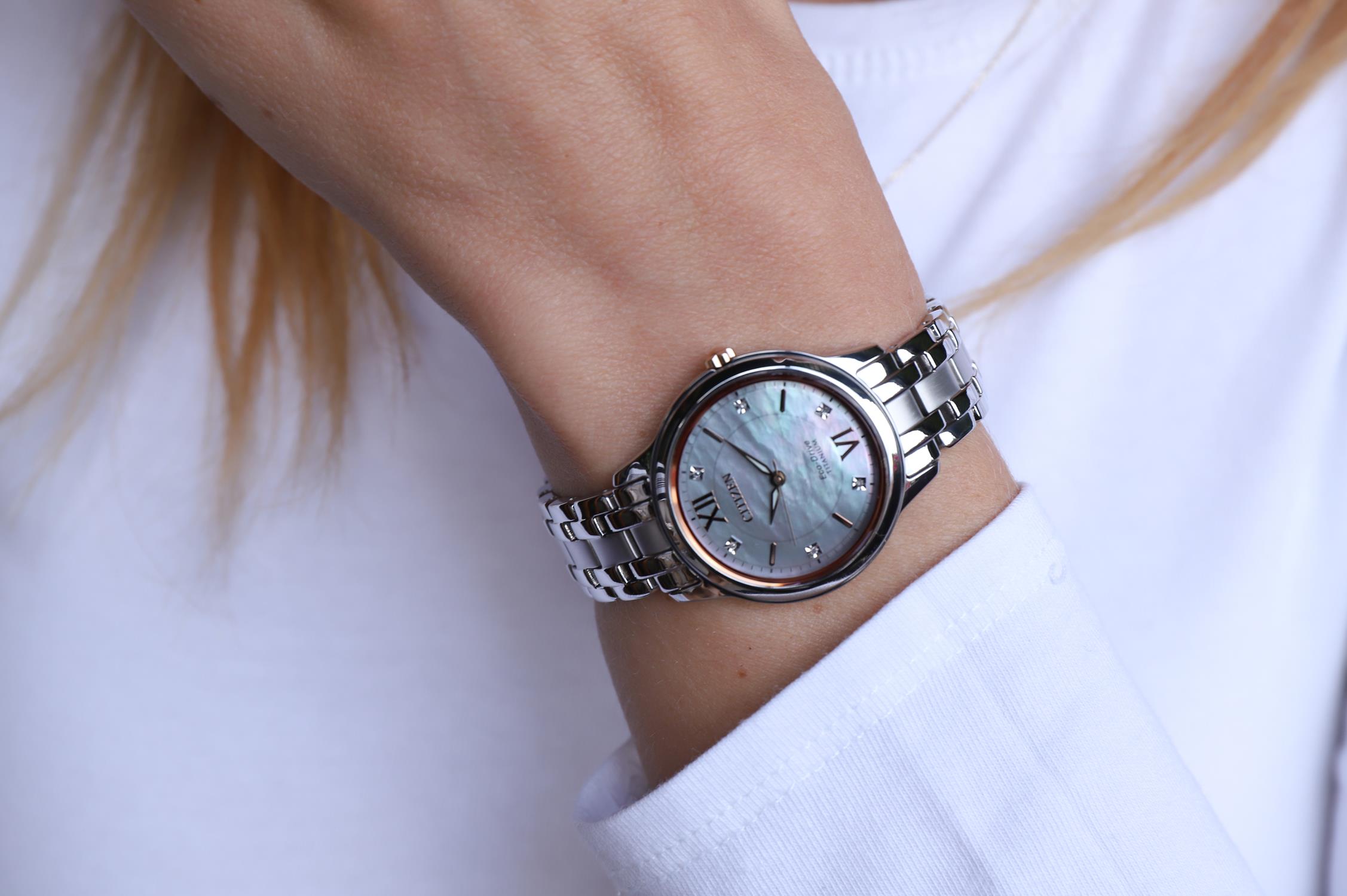 zegarek Citizen EM0726-89Y srebrny Ecodrive - miniatura 7