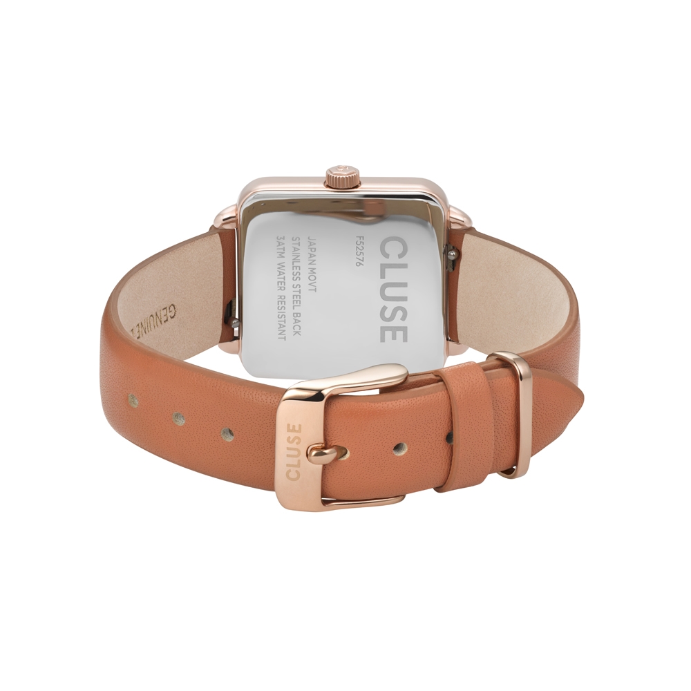 zegarek Cluse CW0101207008 kwarcowy damski La Tetragone Rose Gold/Butterscotch - miniatura 6