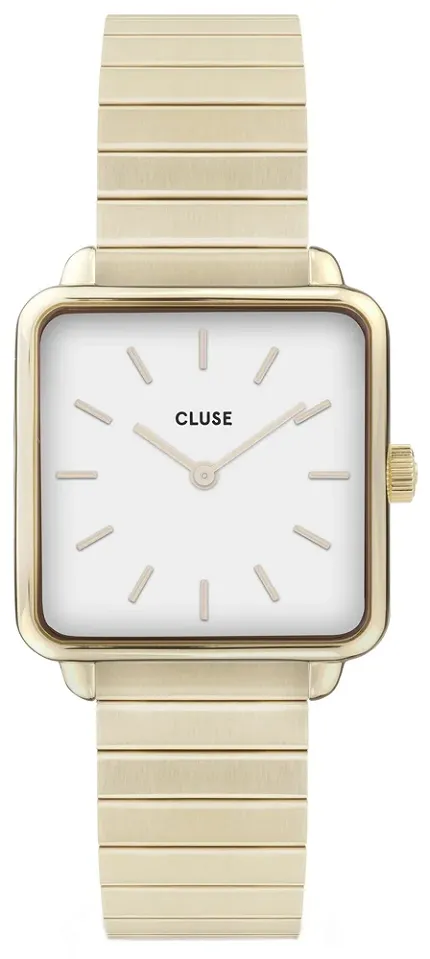Cluse CL60023S La Tetragone Single Link Gold/White - zdjęcie 1
