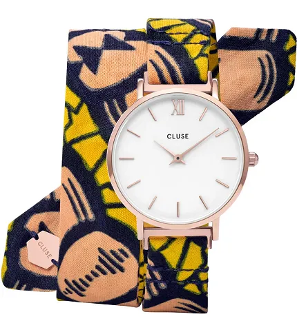 Cluse CL30057 Minuit CLUSE x Mino Design Minuit Rose Gold White/Bow Wow - zdjęcie 1