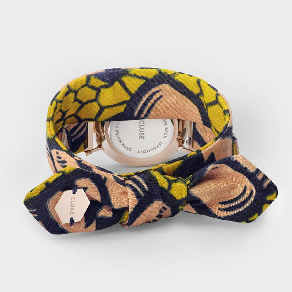 zegarek Cluse CL30057 kwarcowy damski Minuit CLUSE x Mino Design Minuit Rose Gold White/Bow Wow - miniatura 6