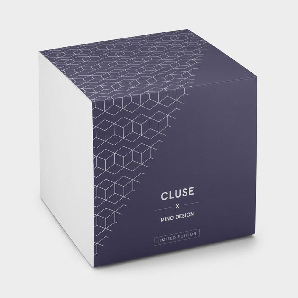 Cluse CL30058 Minuit CLUSE x Mino Design Minuit Silver White/Keys to Success zegarek damski klasyczny mineralne - miniatura 8