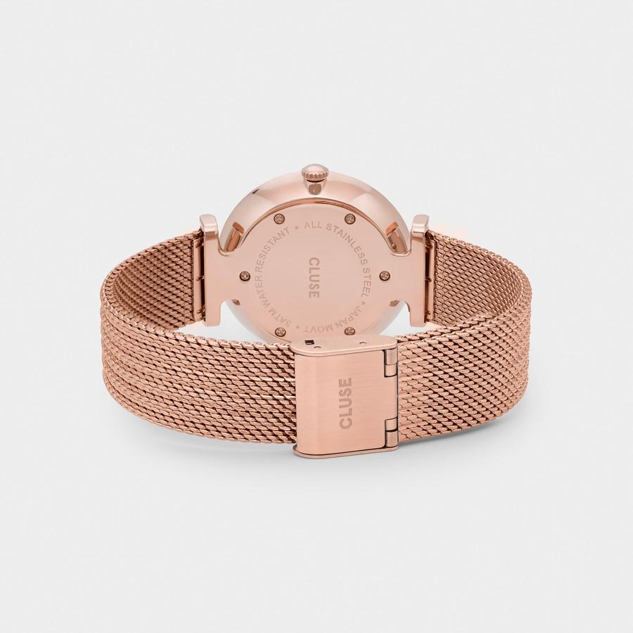 Cluse CG0108208001 Triomphe Rose Gold/ White  Star Bracelet Gift Box zegarek damski fashion/modowy mineralne - miniatura 8
