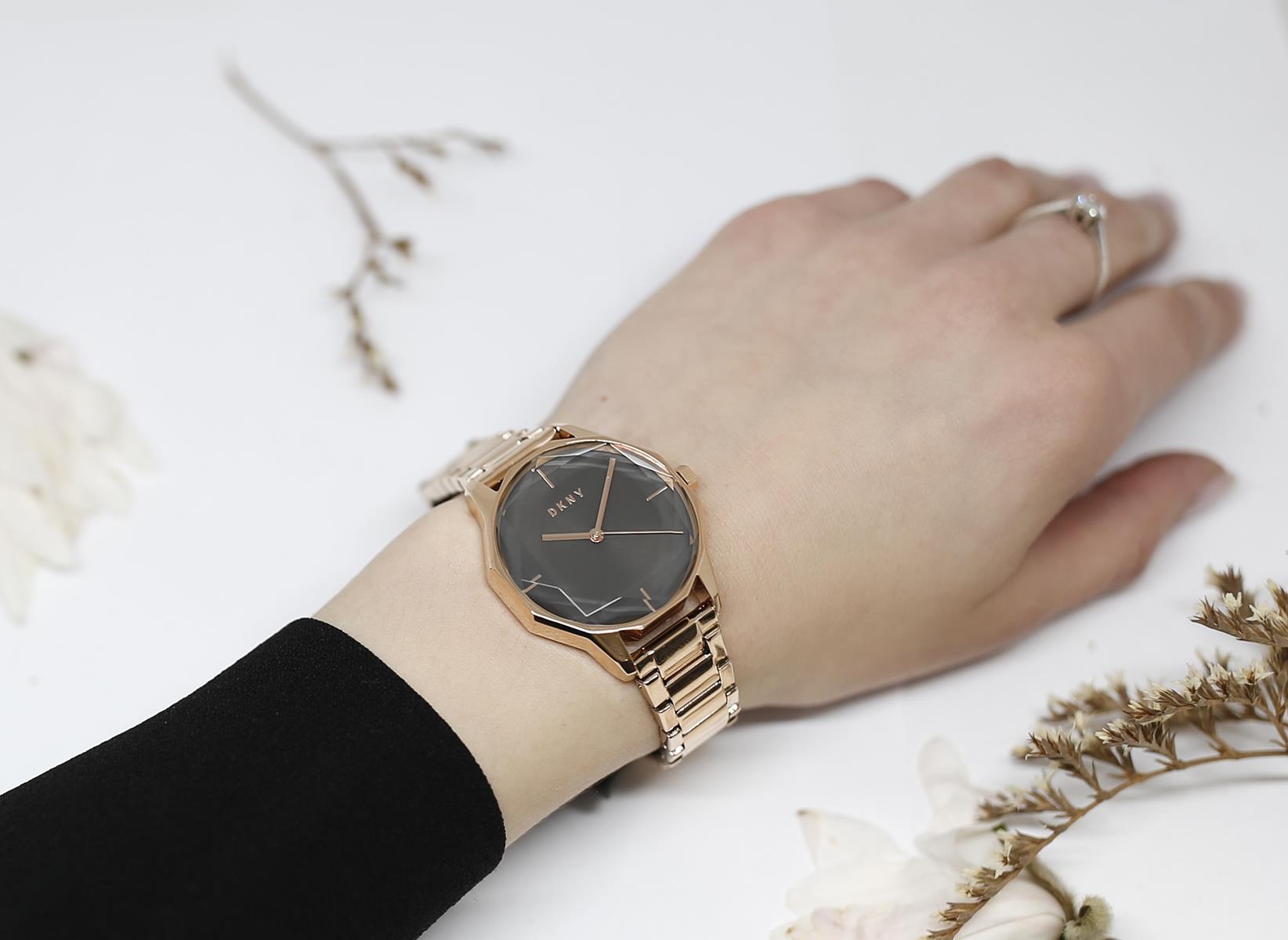 DKNY NY2794 zegarek różowe złoto klasyczny Bransoleta bransoleta - miniatura 5