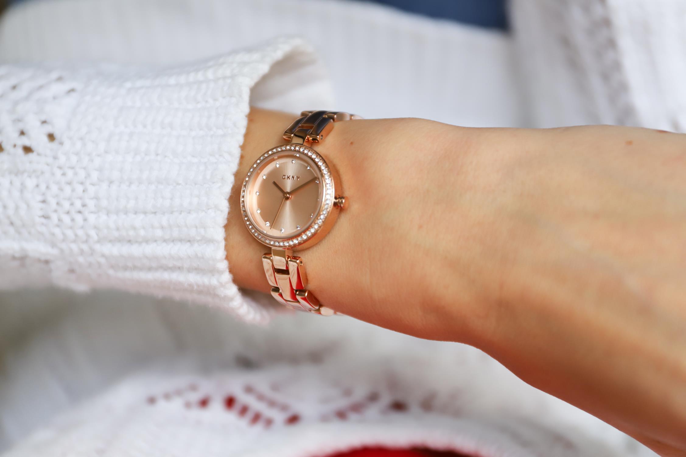 zegarek DKNY NY2826 różowe złoto Bransoleta - miniatura 7