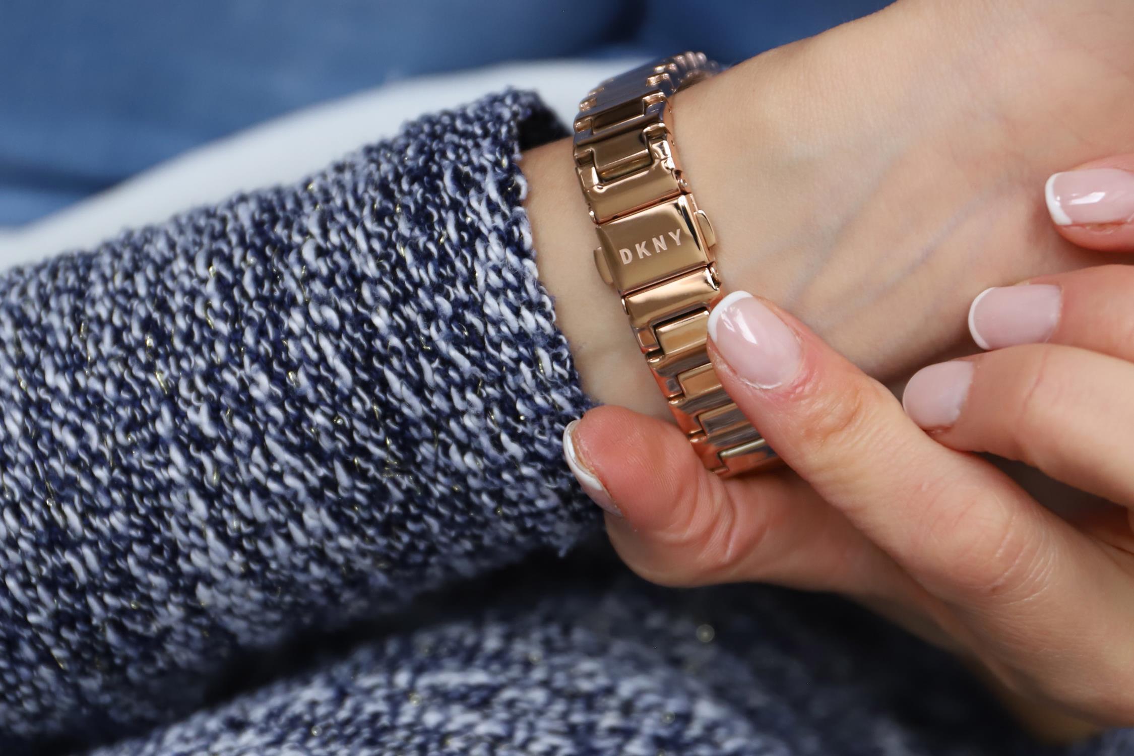 zegarek DKNY NY2839 różowe złoto Bransoleta - miniatura 7