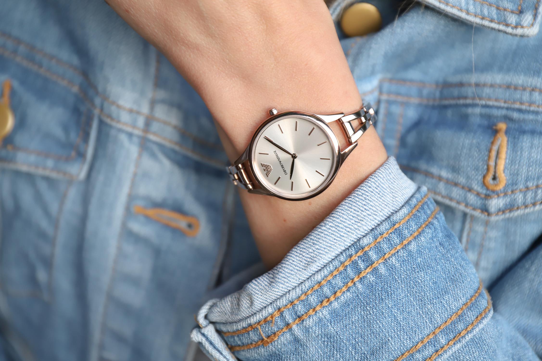 Emporio Armani AR11055 damski zegarek Ladies bransoleta - miniatura 3