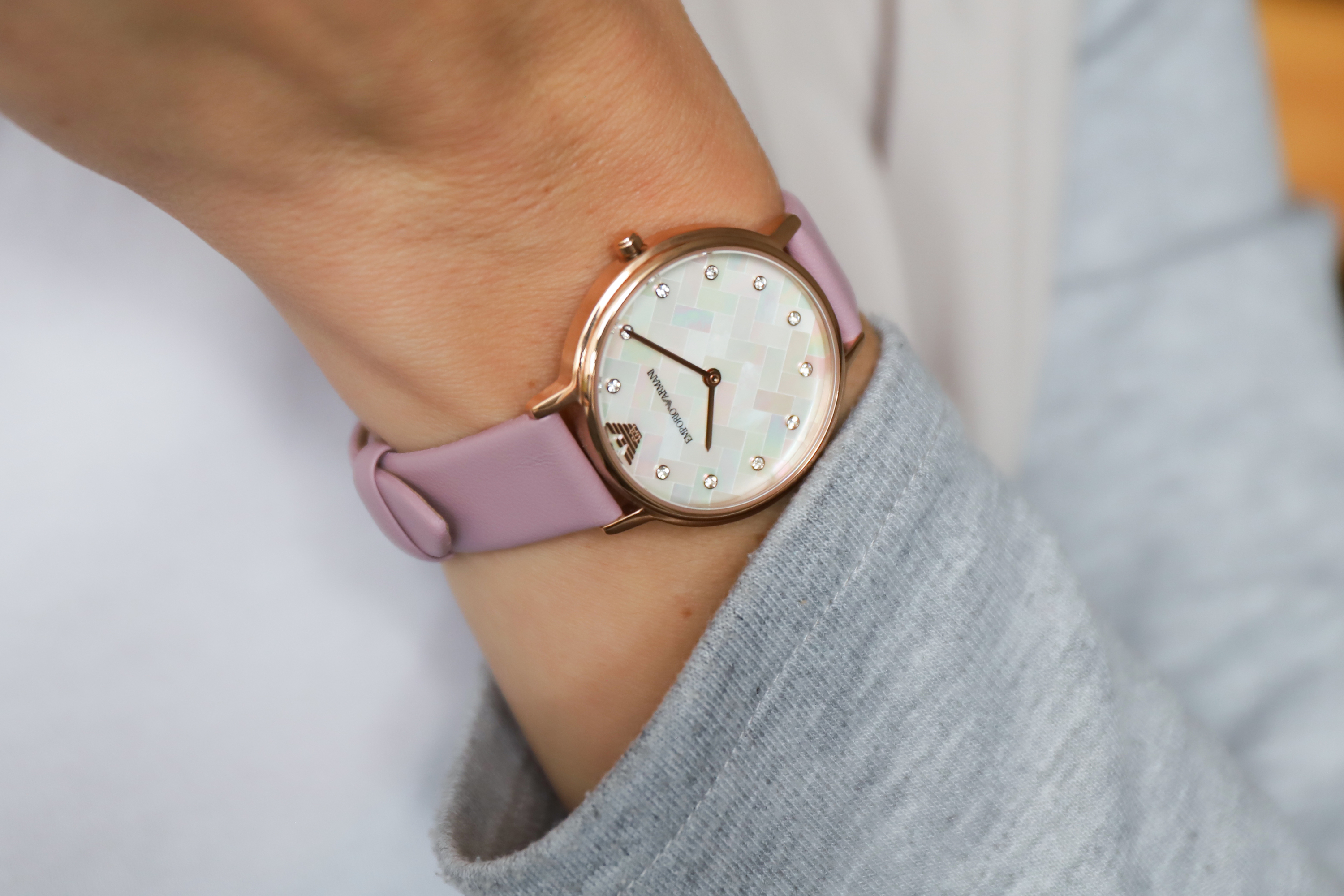 Emporio Armani AR11130 KAPPA Ladies klasyczny zegarek różowe złoto - miniatura 9