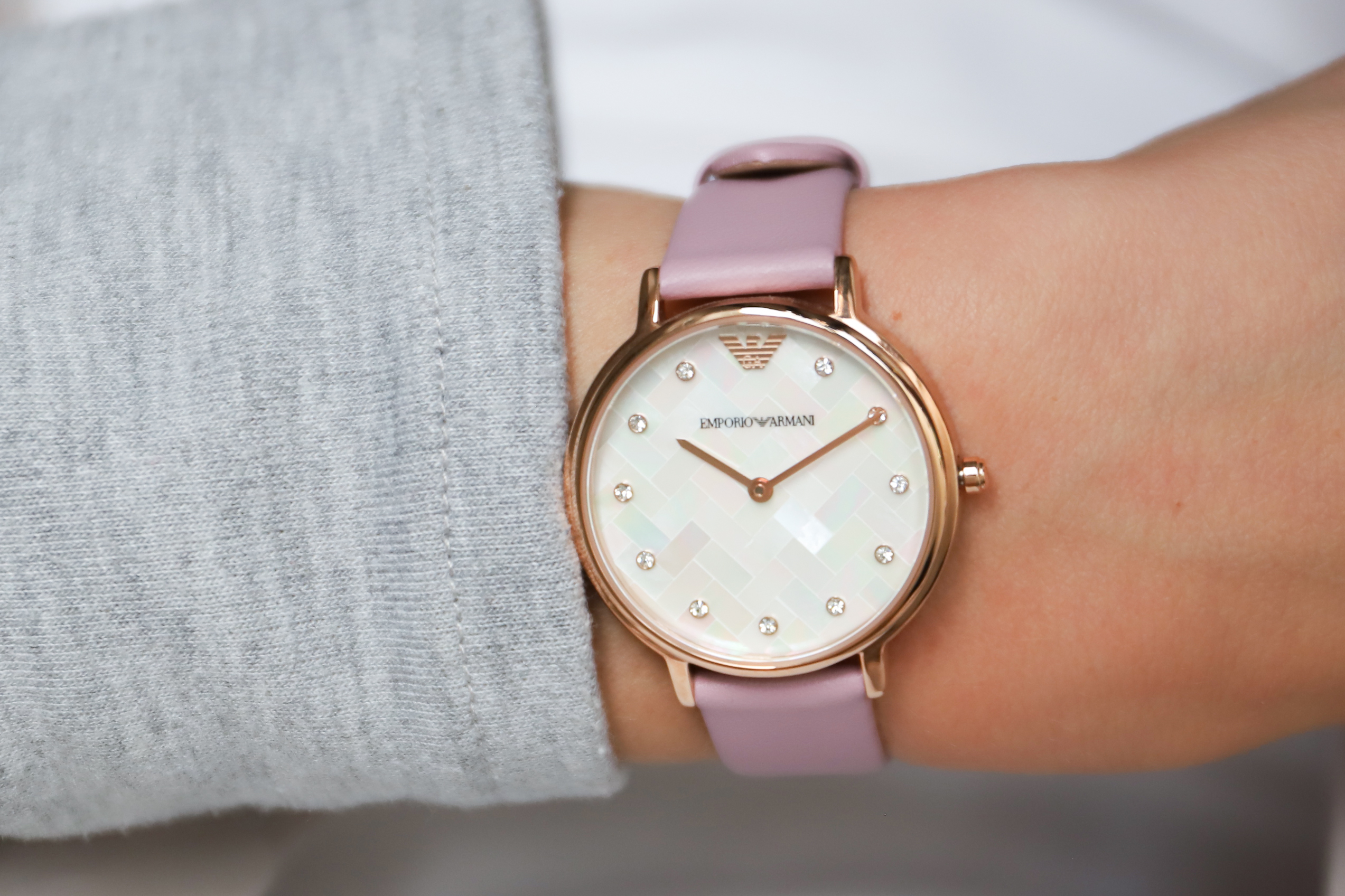 zegarek Emporio Armani AR11130 różowe złoto Ladies - miniatura 7