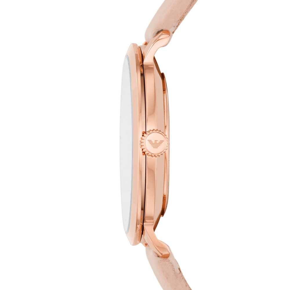 Emporio Armani AR11160 zegarek różowe złoto klasyczny Ladies pasek - miniatura 5