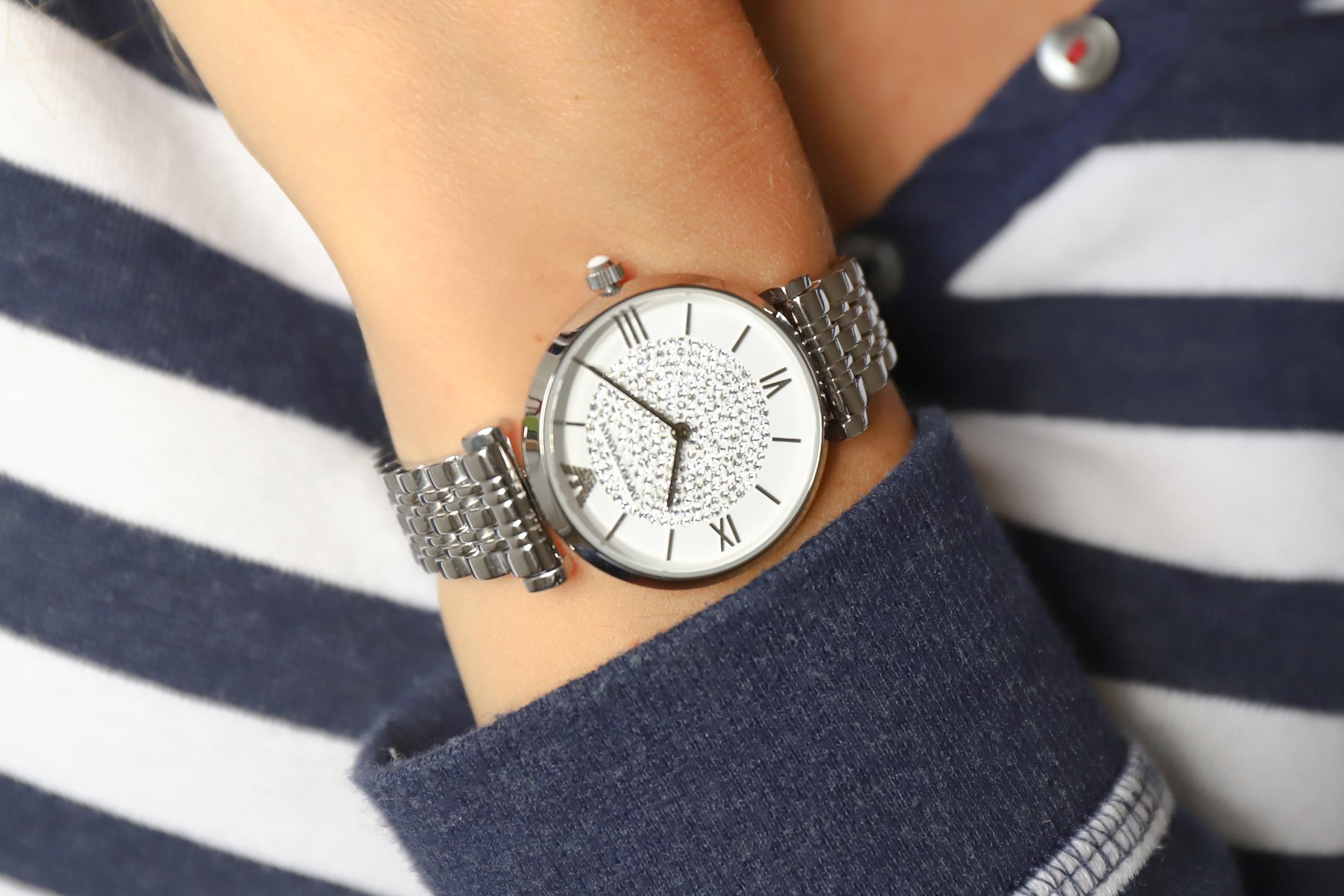 zegarek Emporio Armani AR1925 srebrny Ladies - miniatura 7