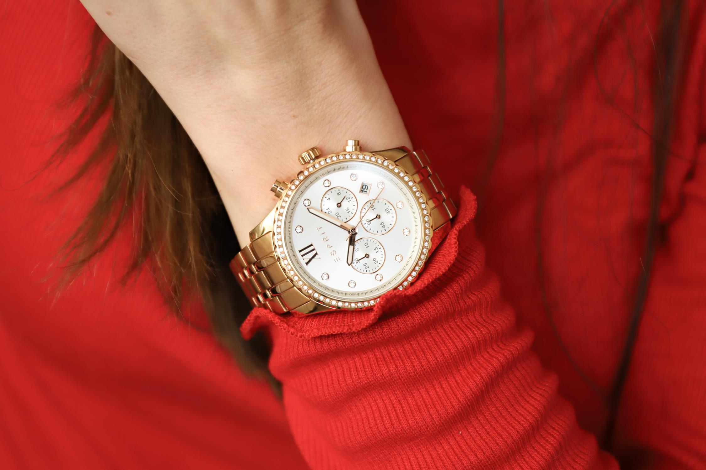 Esprit ES108732002 zegarek różowe złoto fashion/modowy Damskie bransoleta - miniatura 6