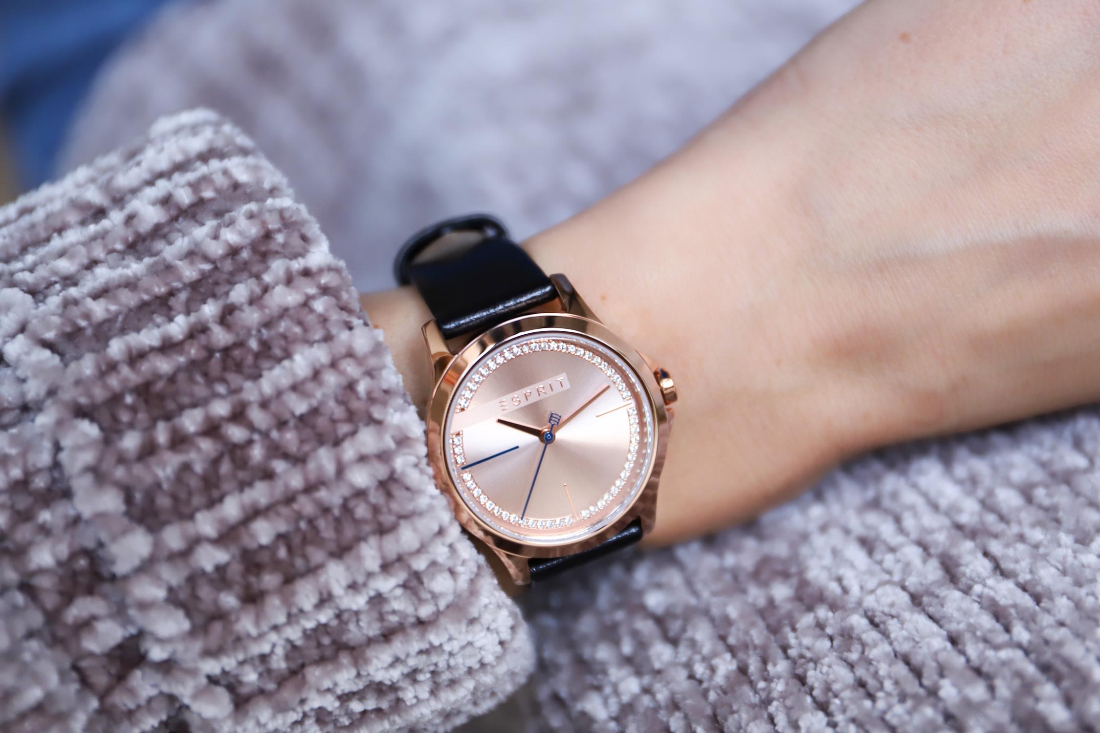 Esprit ES1L028L0045 zegarek różowe złoto klasyczny Damskie pasek - miniatura 5