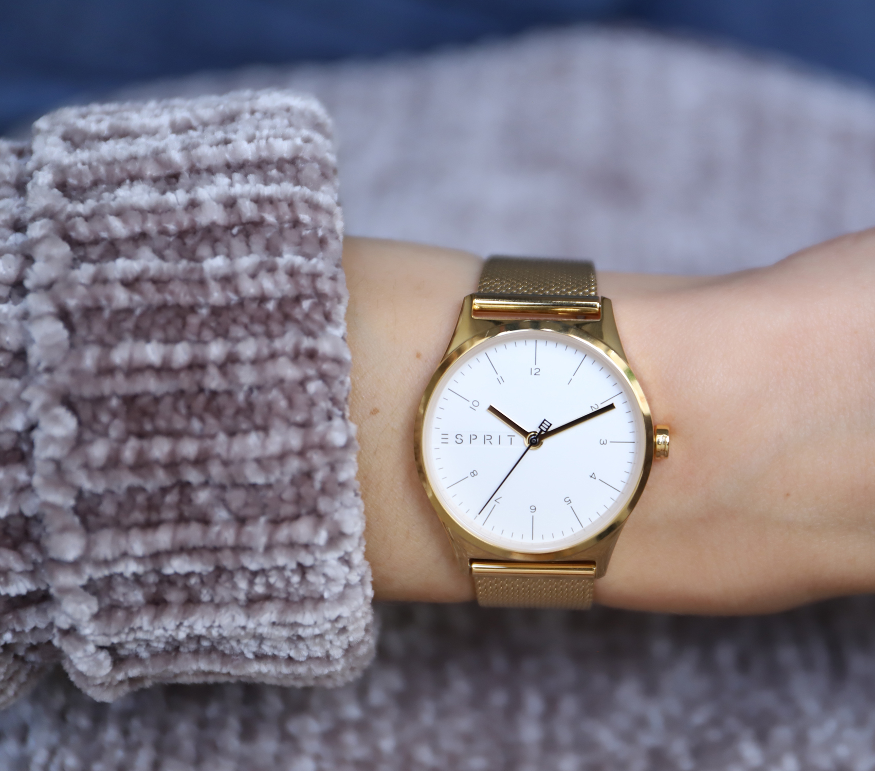 Esprit ES1L034M0075 zegarek złoty klasyczny Damskie bransoleta - miniatura 5