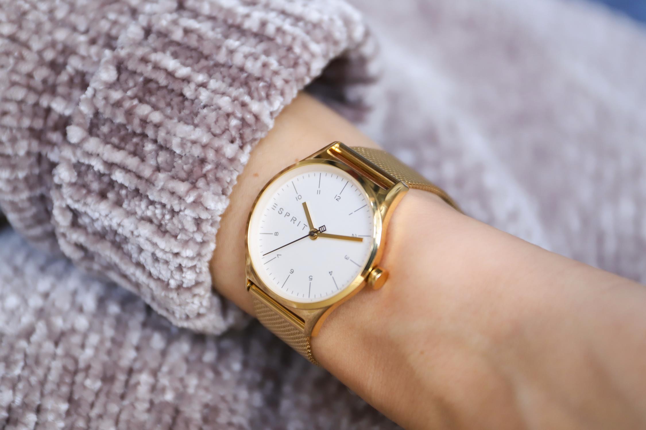 Esprit ES1L034M0075 Damskie klasyczny zegarek złoty - miniatura 9