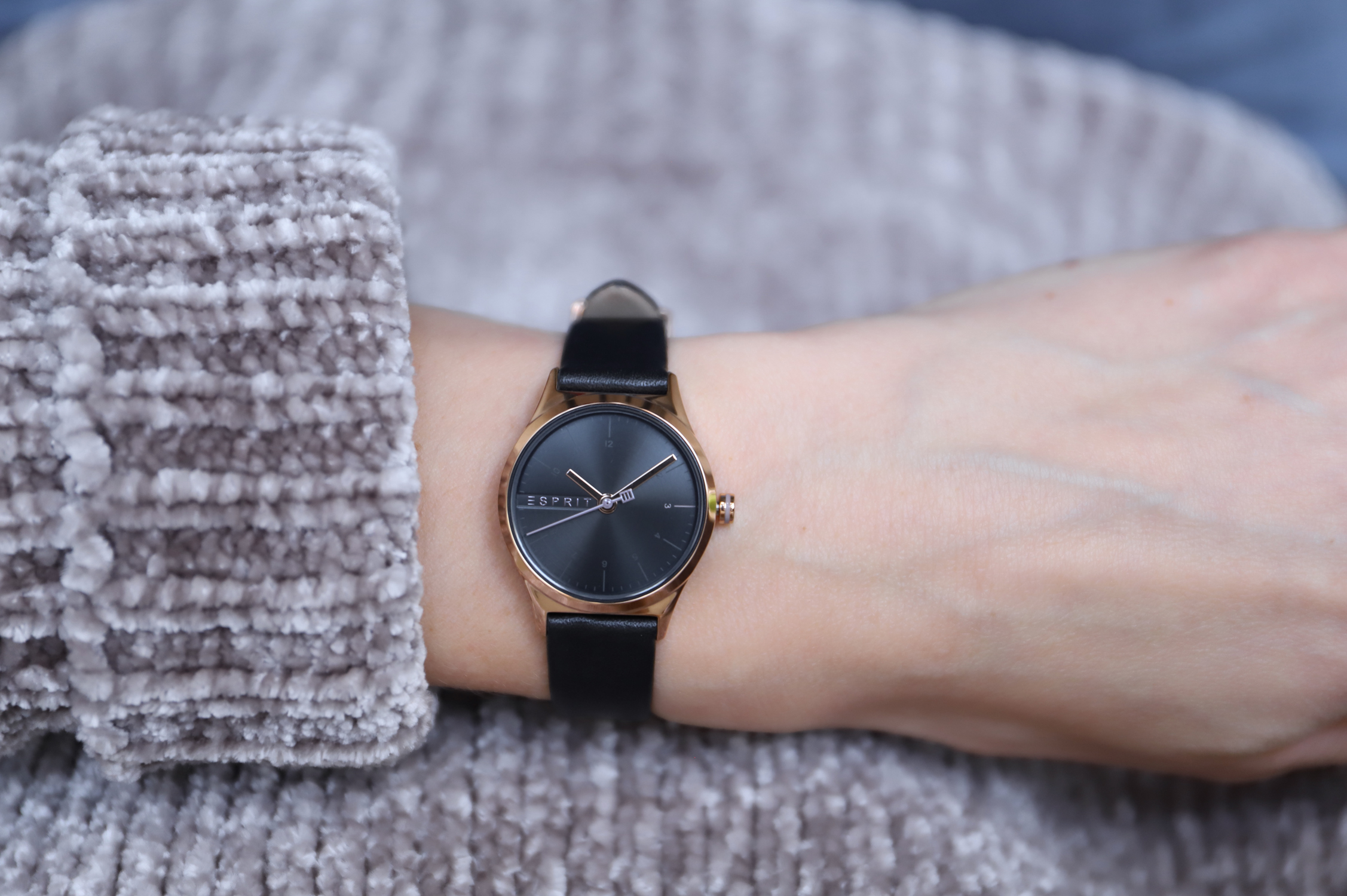 Esprit ES1L052L0035 zegarek różowe złoto klasyczny Damskie pasek - miniatura 5