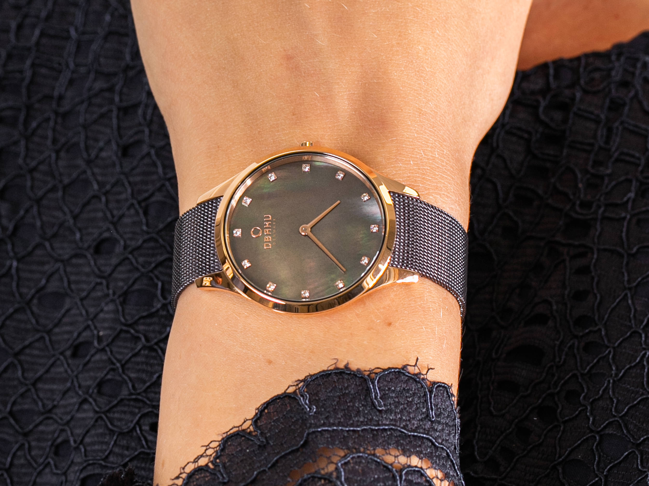 Obaku Denmark V217LXVNMN FIN - WALNUT zegarek fashion/modowy Slim - miniatura 4