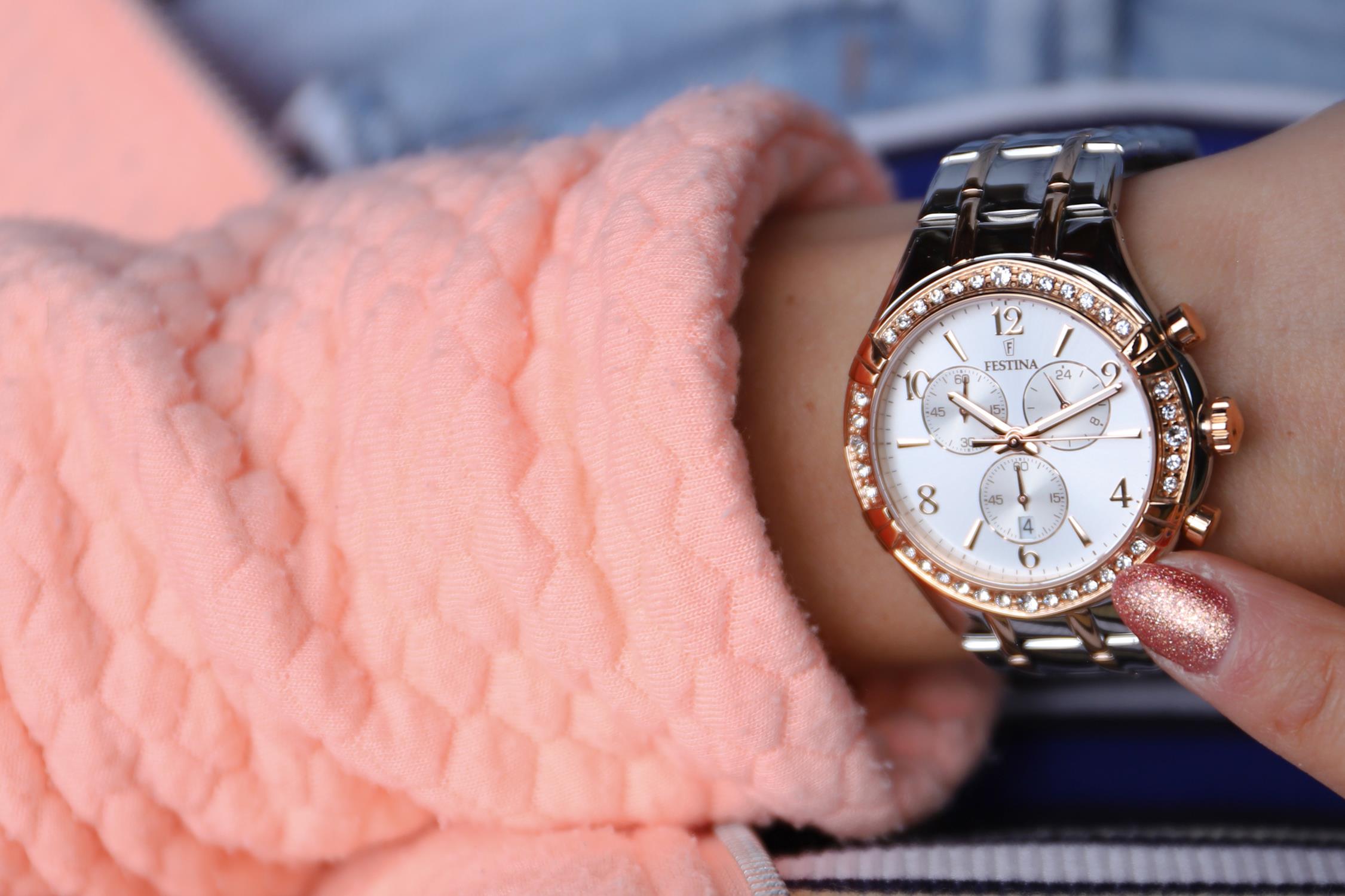 Zegarek Festina Boyfriend Chronograph - damski  - miniatura 9