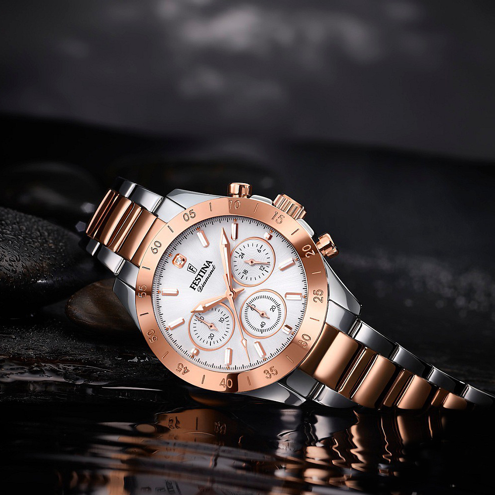 zegarek Festina F20398-1 kwarcowy damski Boyfriend Boyfriend Collection Chronograph