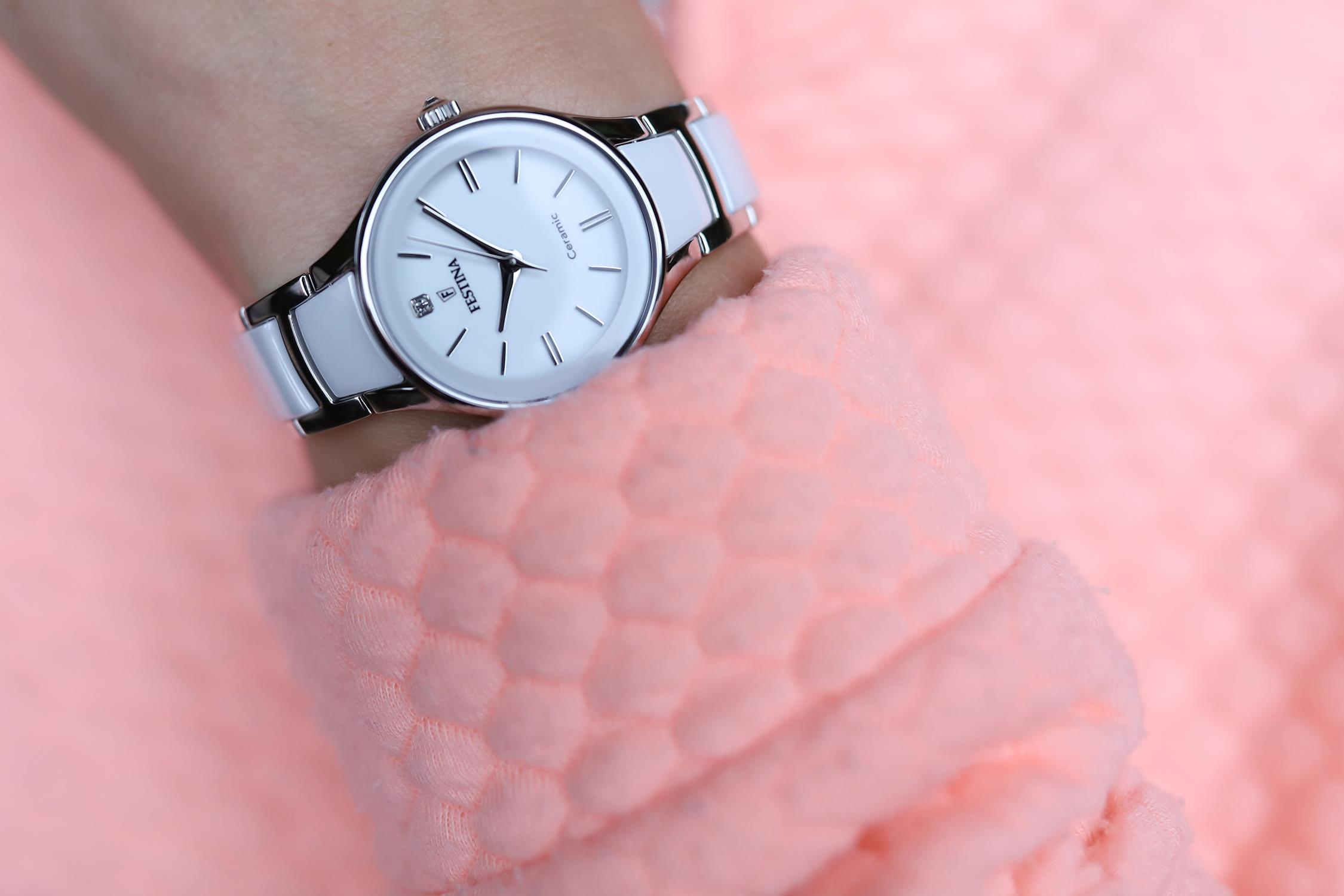 zegarek Festina F20474-1 srebrny Ceramic - miniatura 7