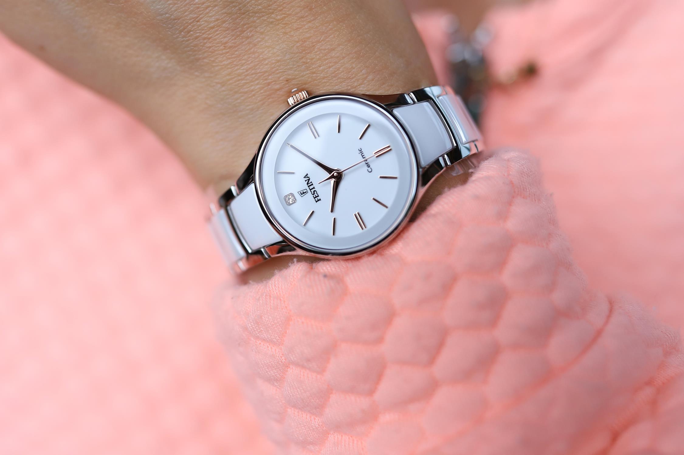 zegarek Festina F20474-2 srebrny Ceramic - miniatura 7